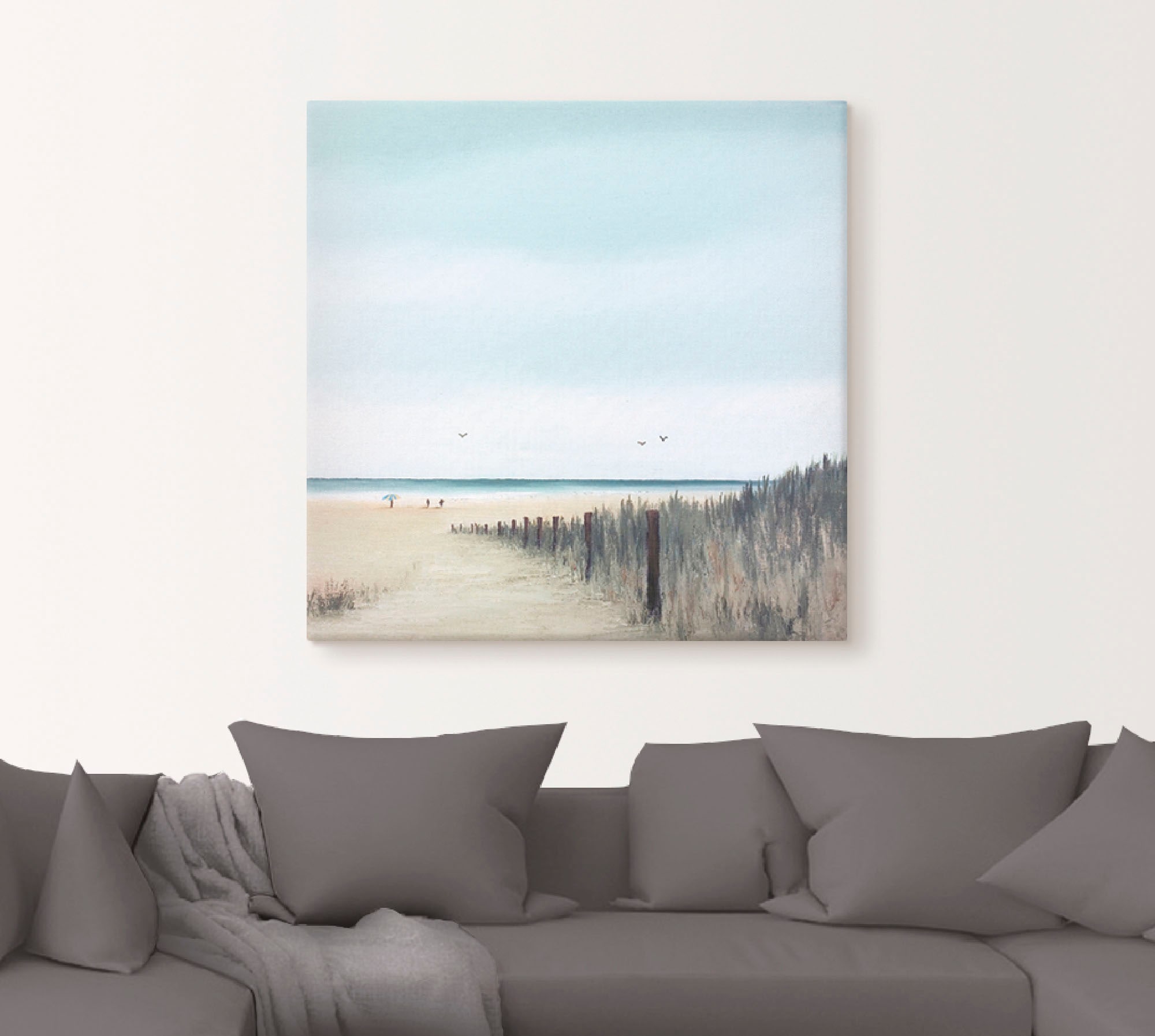 Artland Wandbild »Sonniger Morgen I«, Strand, (1 St.), als Leinwandbild, Poster in verschied. Größen