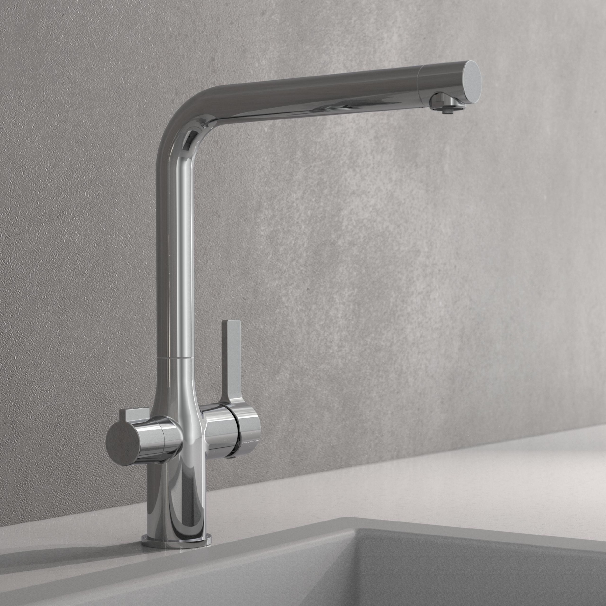 Schütte Spültischarmatur »AQUASTAR PRO« mit Filtersystem für Trinkwasser, praktische Cold-Start-Funktion