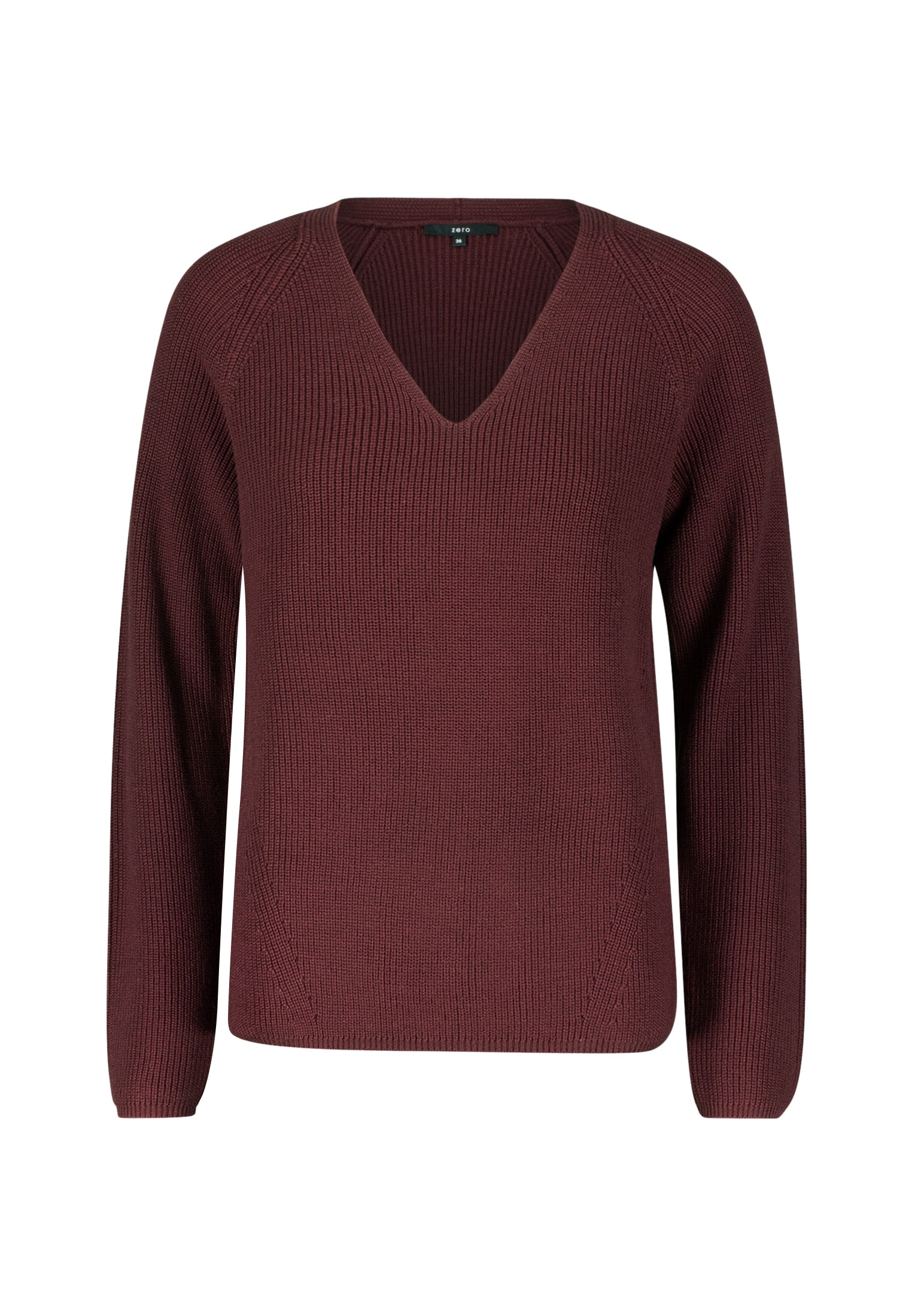 Zero Strickpullover »Strukturpullover mit V-Ausschnitt«