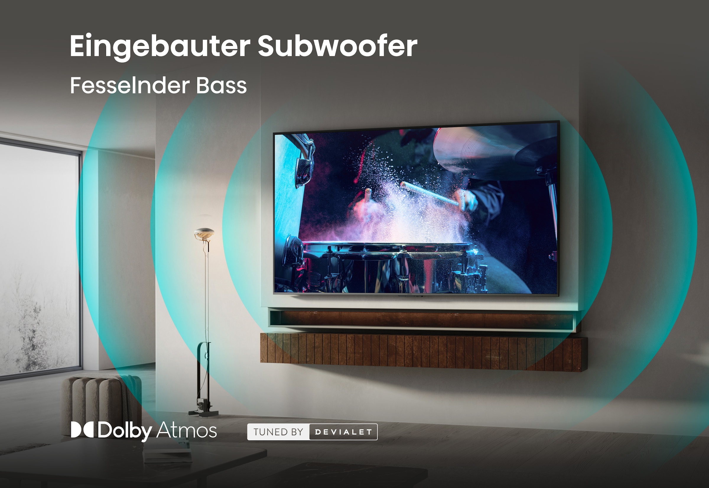 Hisense Mini-LED-Fernseher »55E8S« 139 cm/55 ″ Smart-TV