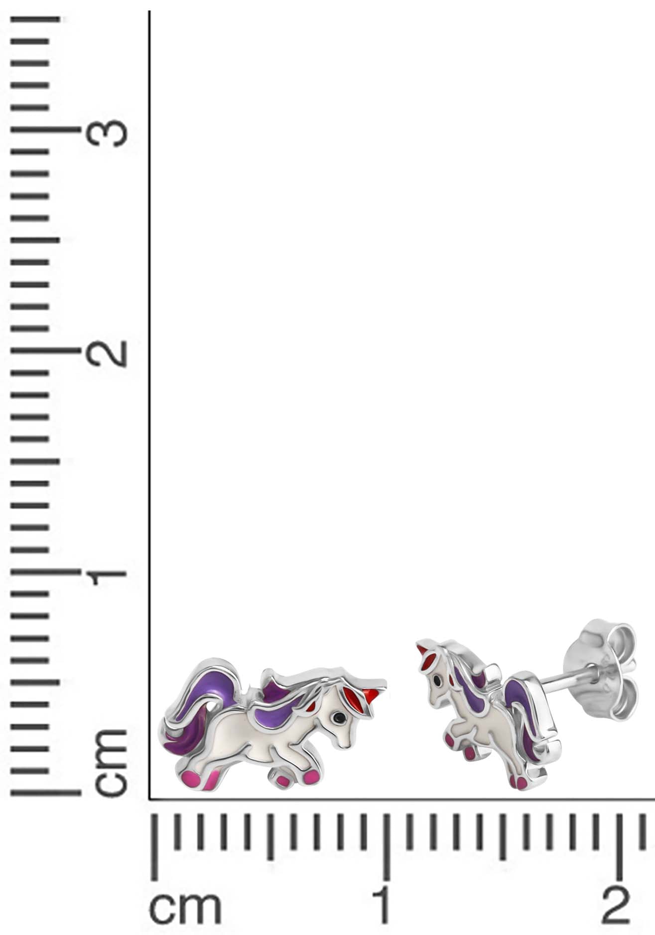 Firetti Paar Ohrstecker »Schmuck Geschenk Silber 925 Ohrschmuck Einhorn«