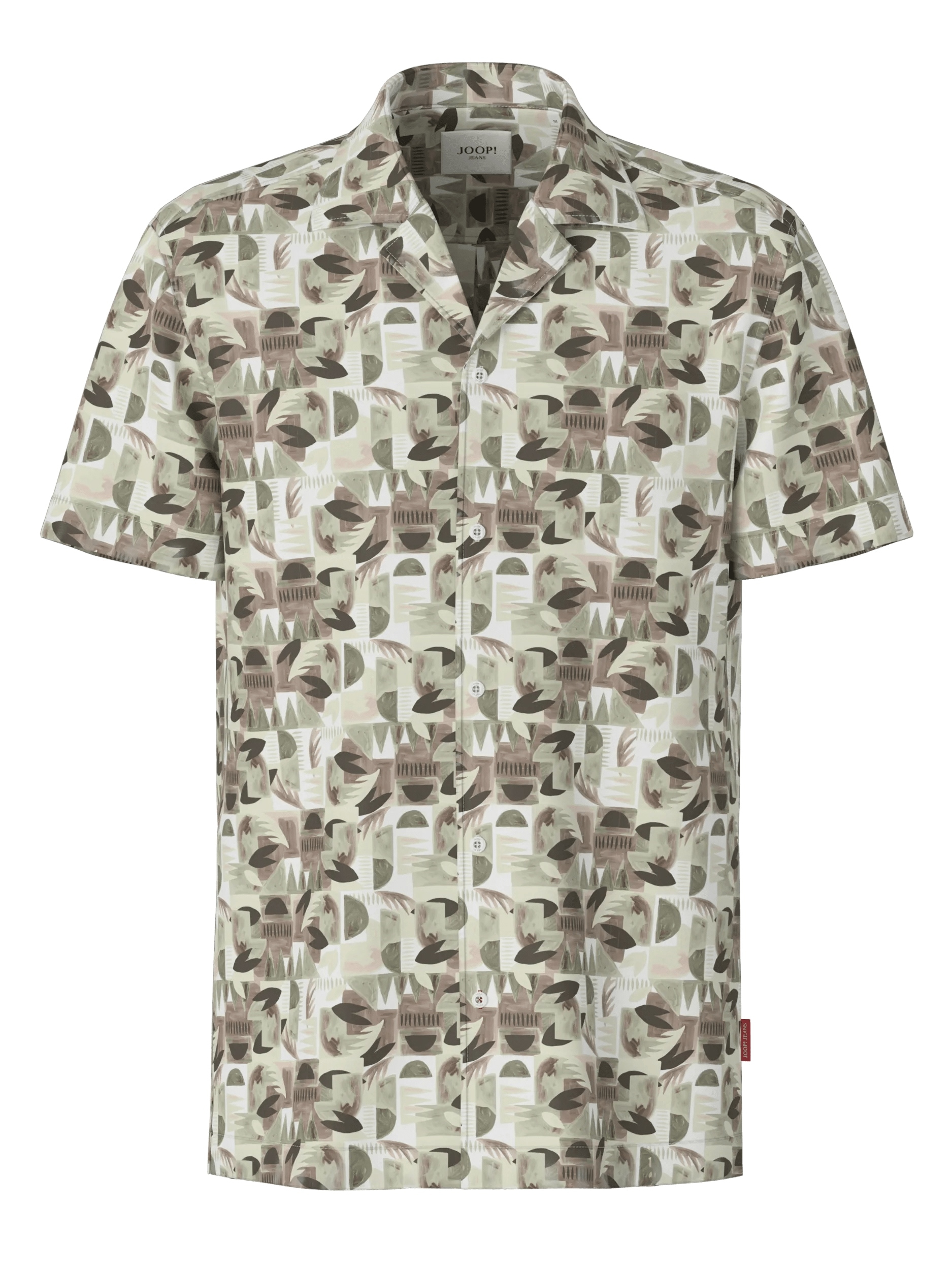 Joop Jeans Kurzarmhemd »Hanes« mit Allover-Print, Reverskragen