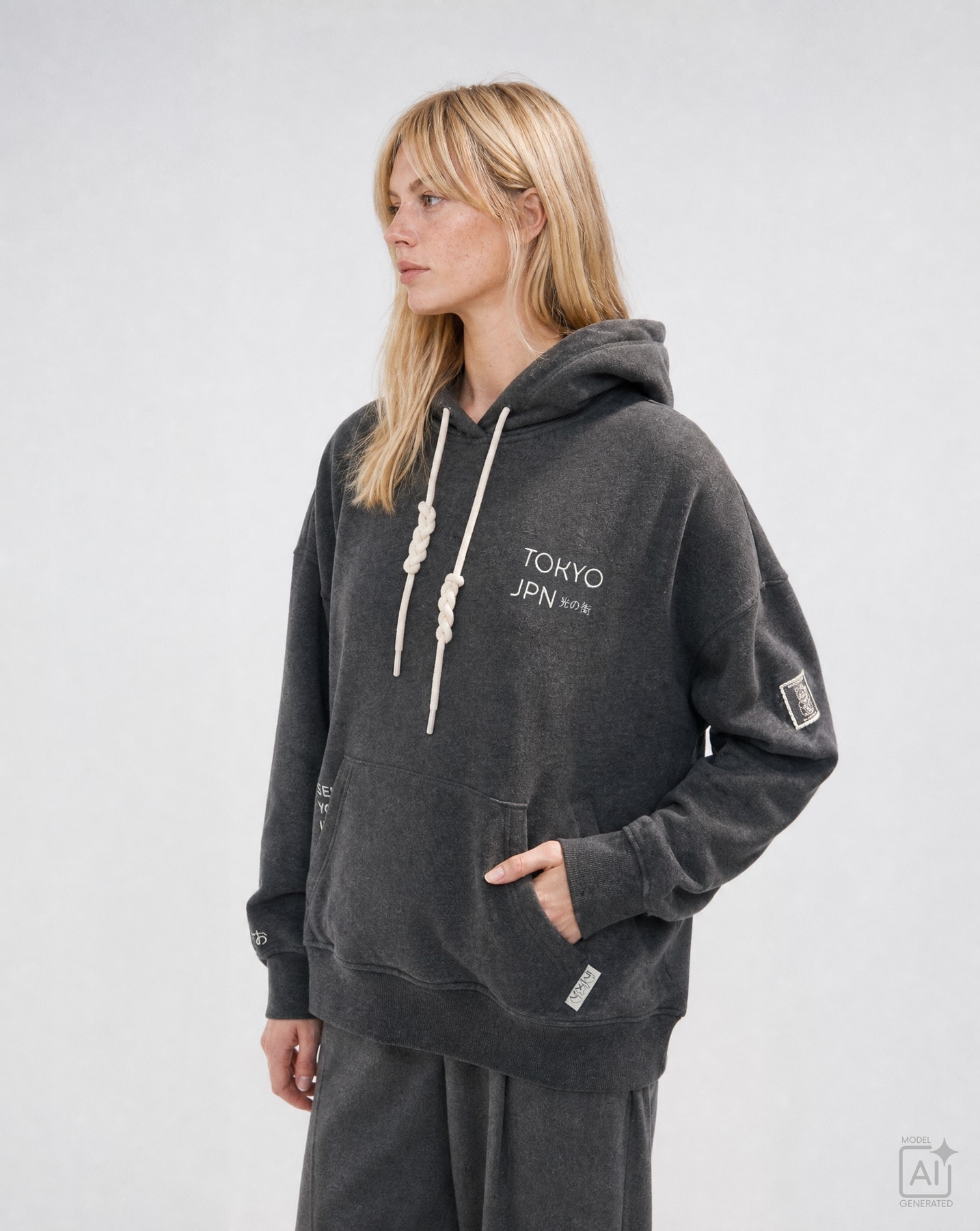 Smith & Soul Hoodie , aus Baumwoll-Mix, oversize
