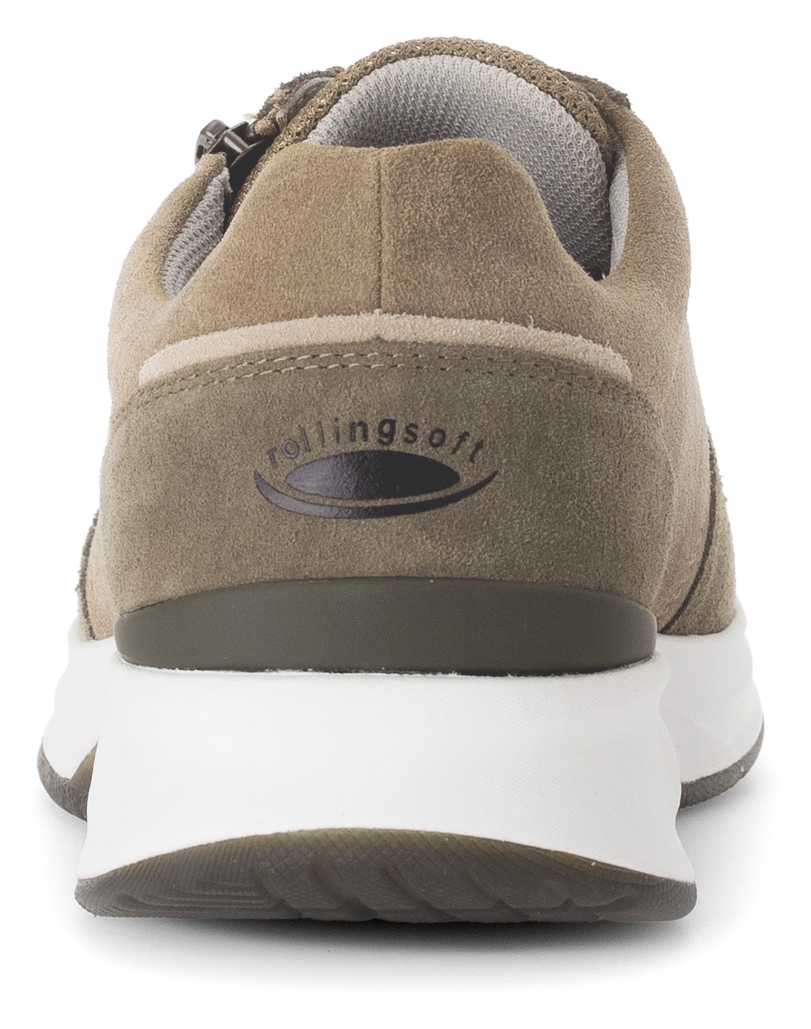 Gabor Rollingsoft Keilsneaker, Freizeitschuh, Halbschuh, Schnürer mit Außenreißverschluss, G-Weite
