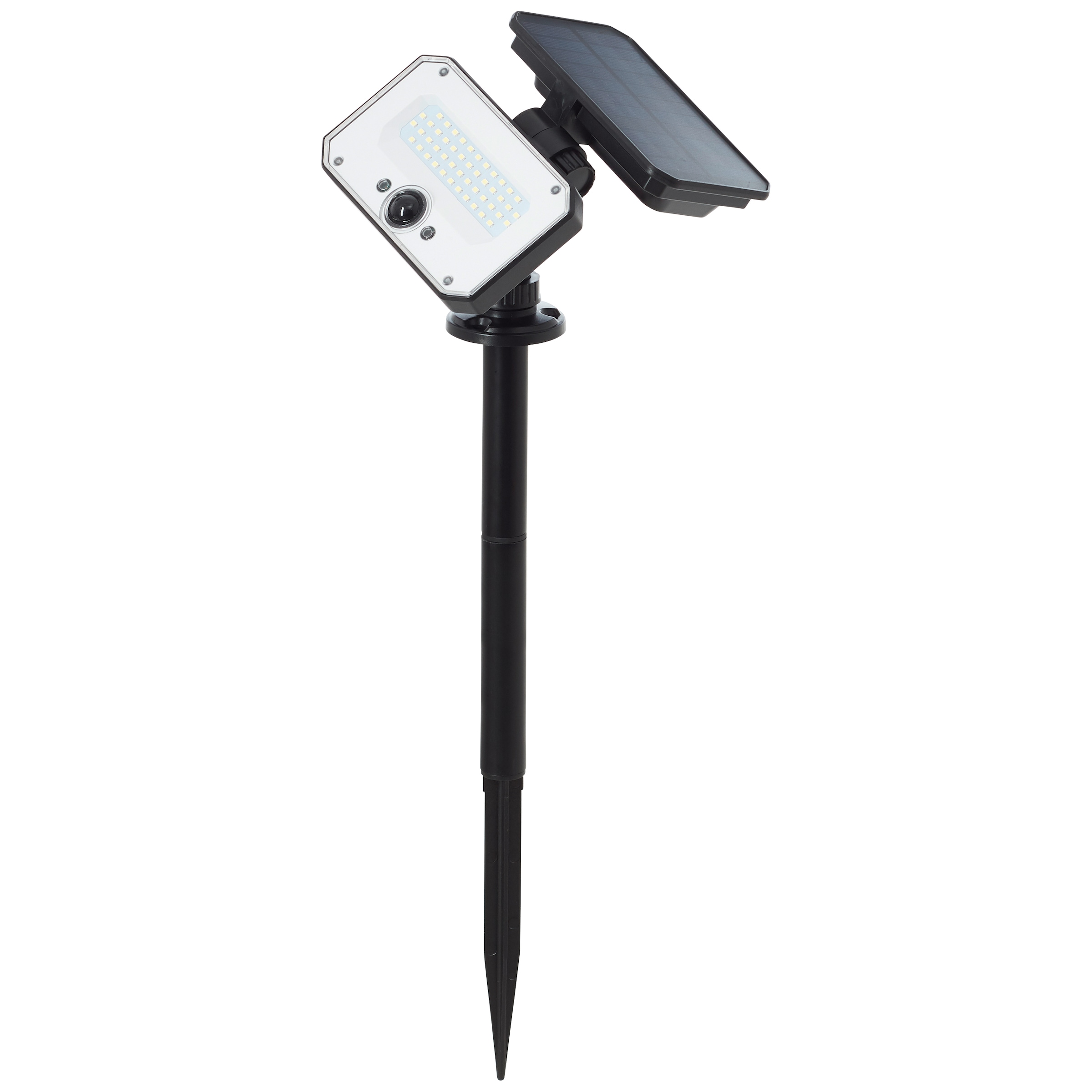 Brilliant LED Gartenstrahler »Joplin«, LED Außenspießleuchte, Solar, 54 cm, 1100 lm, 4100 K, schwarz