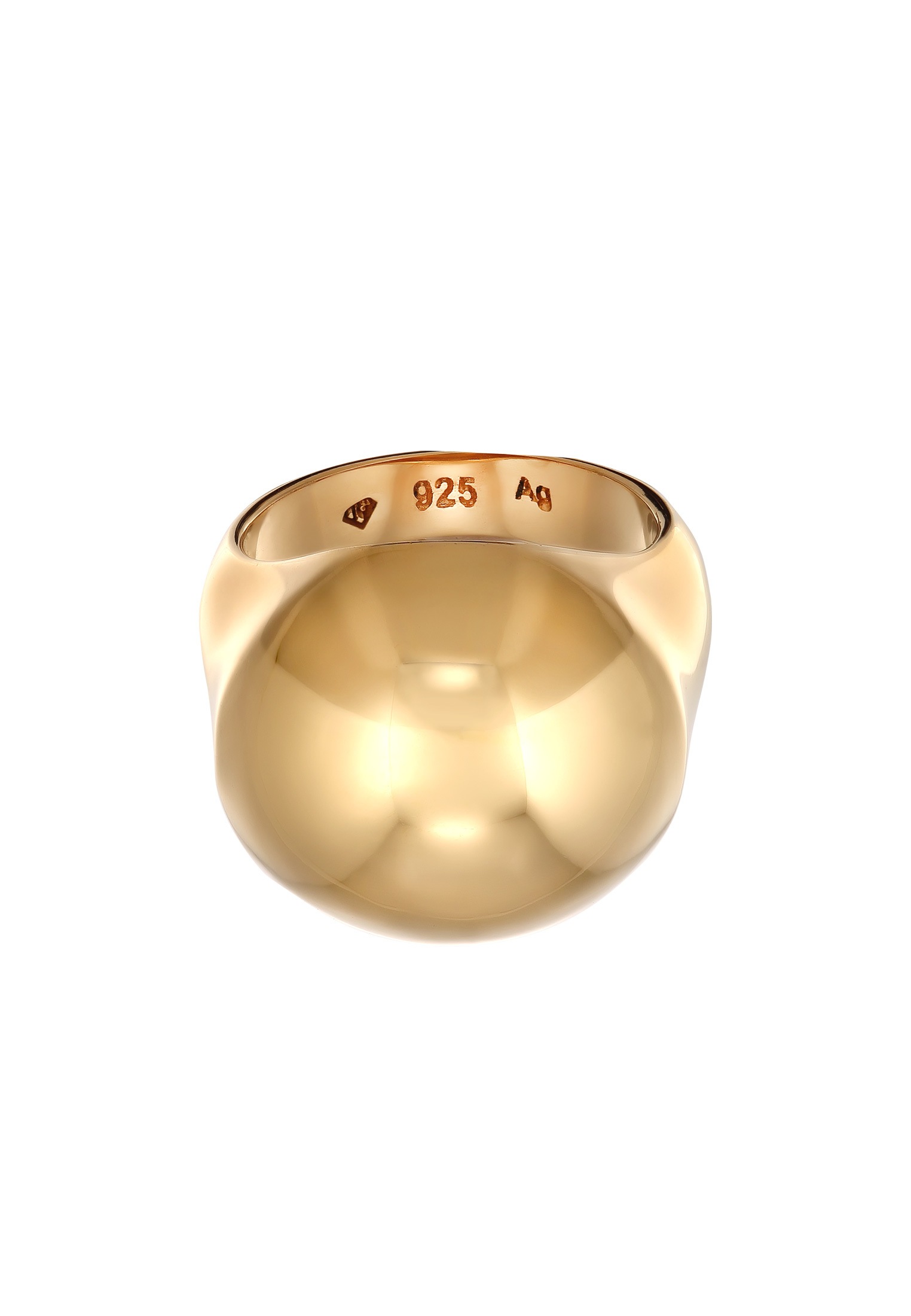 Elli Premium Siegelring »Ring Chunky Statement 925 Sterling Silber vergoldet«