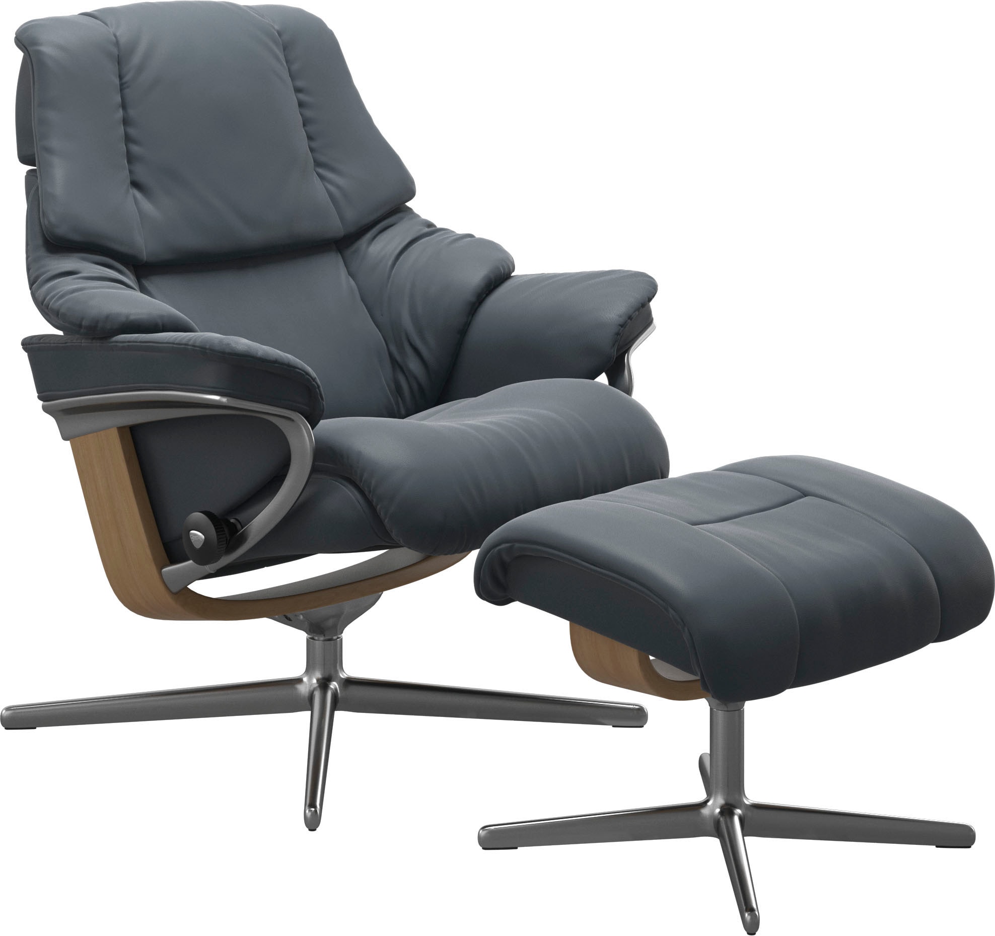 Stressless® Fußhocker »Reno«, mit Cross Base, Größe S, M & L, Holzakzent Eiche