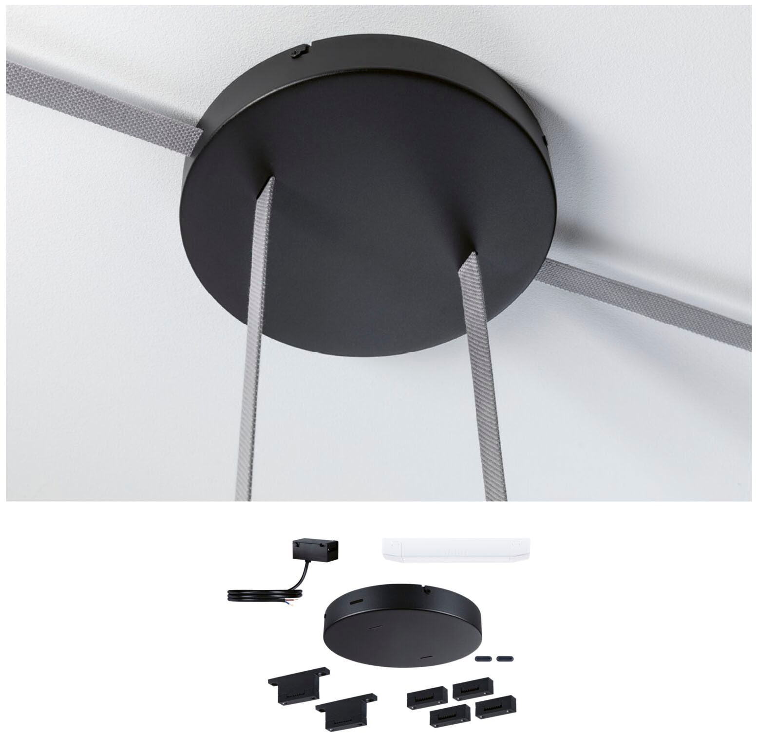 Paulmann Hängeleuchte »ULine  Installationsset 230/48V max. 150W Schwarz« 9 Stk.