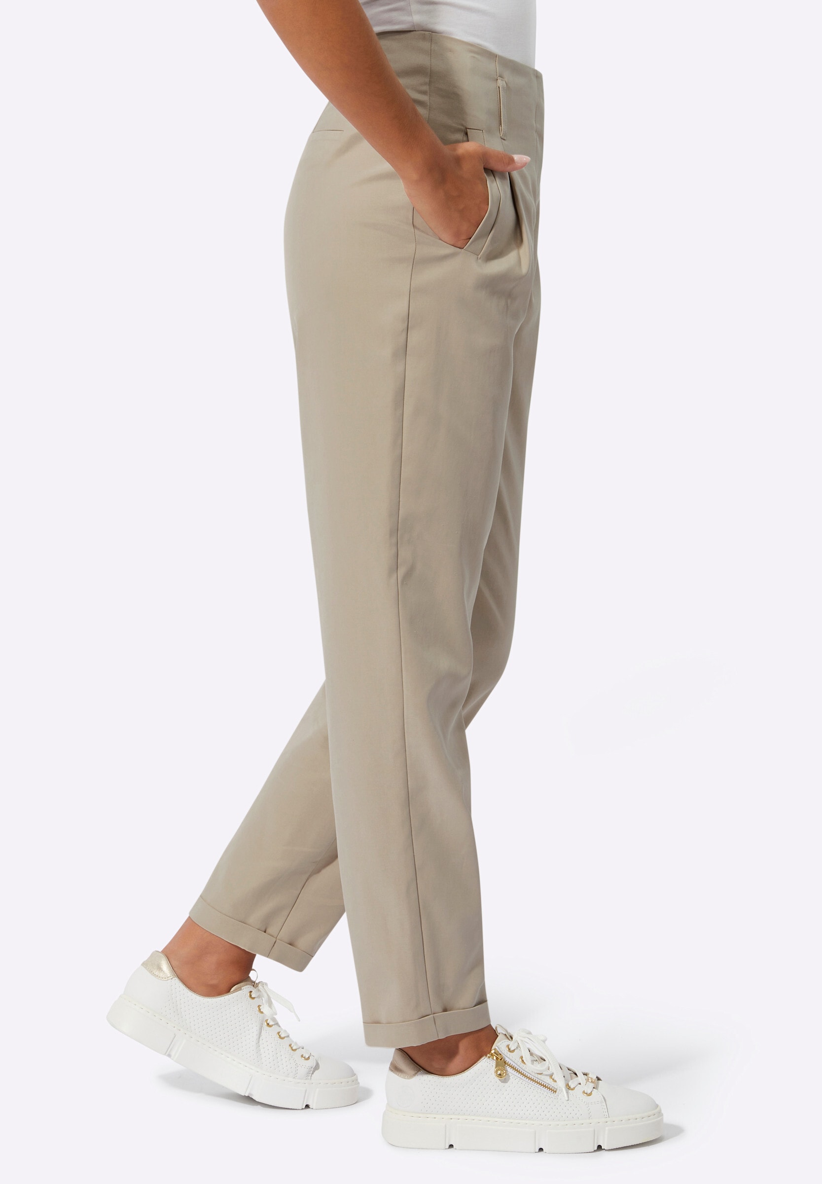 creation L Stoffhose »Lyocell-Polyester-Hose Hose mit hoher Taille«