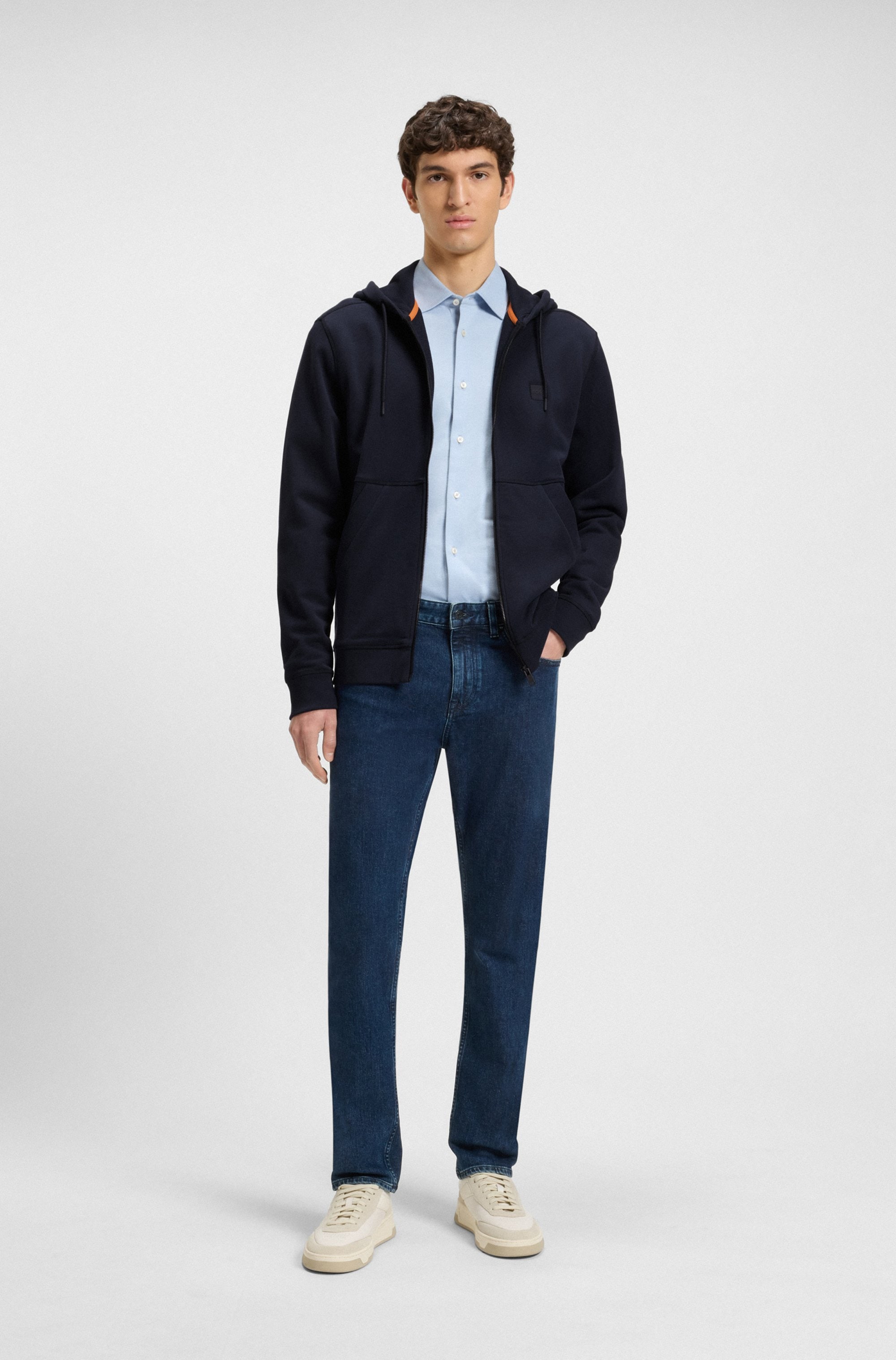 BOSS ORANGE Kapuzensweatjacke »Zetalky«, mit Kängurutasche