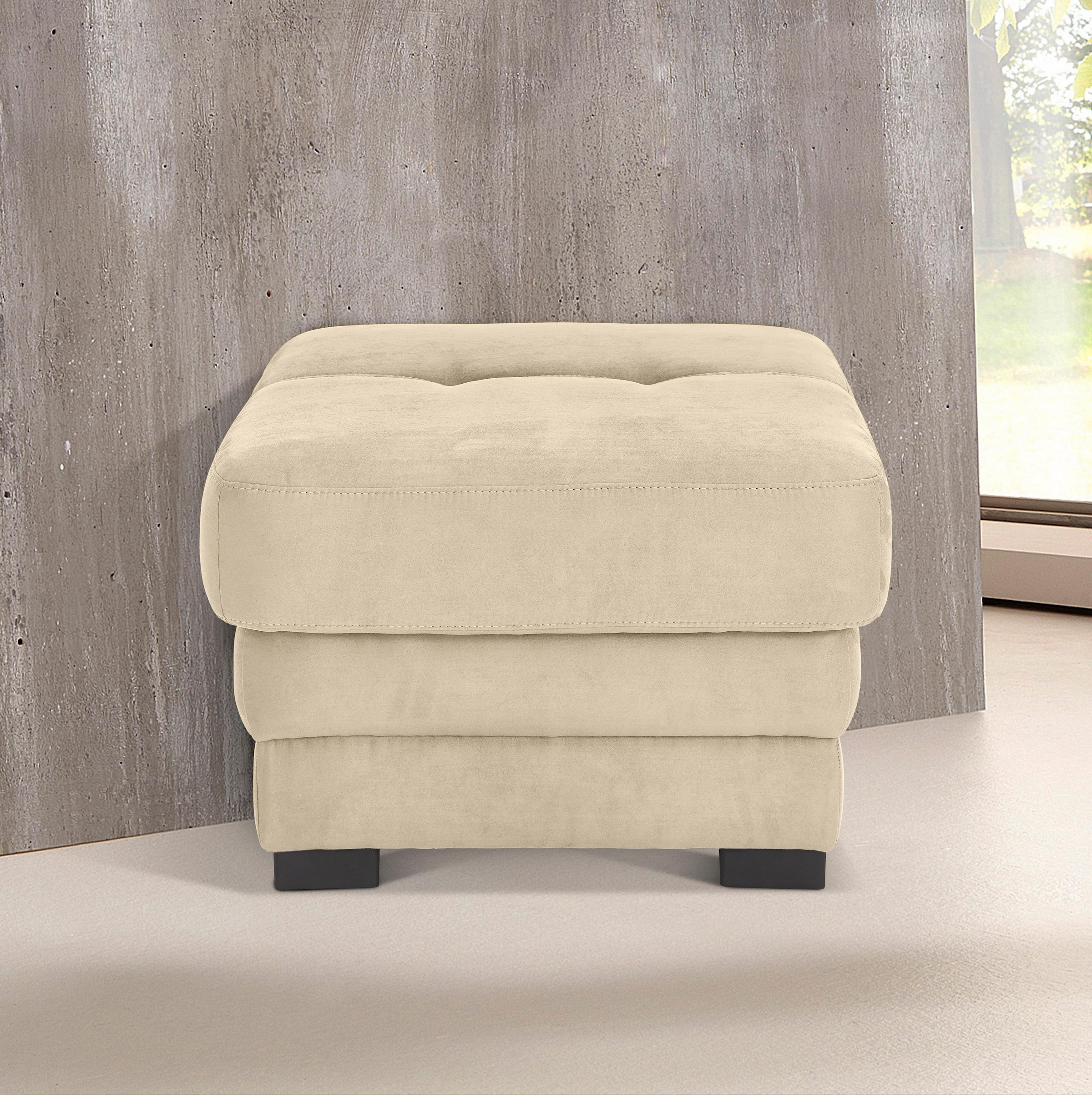 COTTA Polstergarnitur »Royale L-Form«, (Set), Set bestehend aus: Ecksofa & Hocker