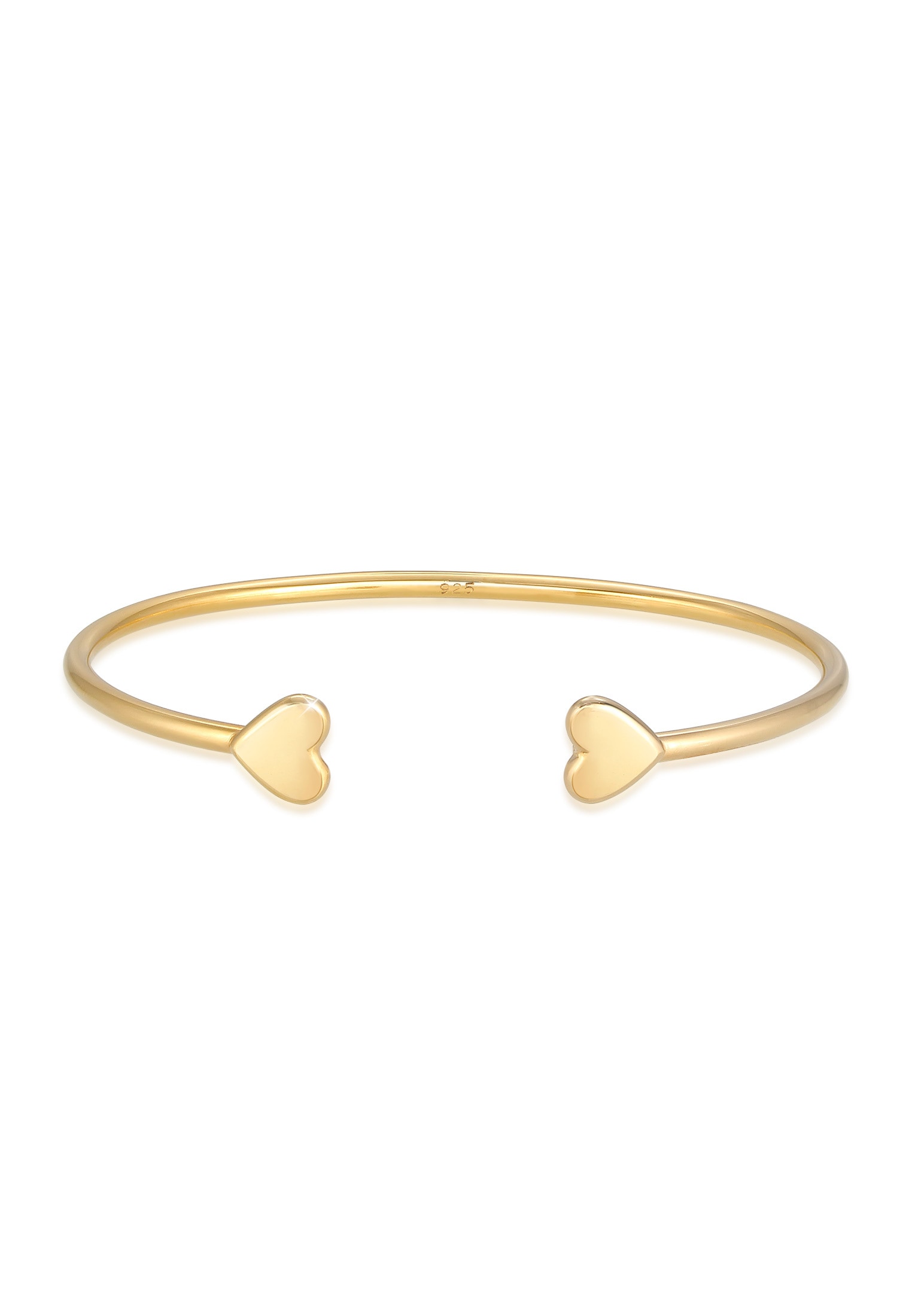 Elli Premium Armreif »Armband Armreif Herz Liebe Love 925 Sterling Silber«
