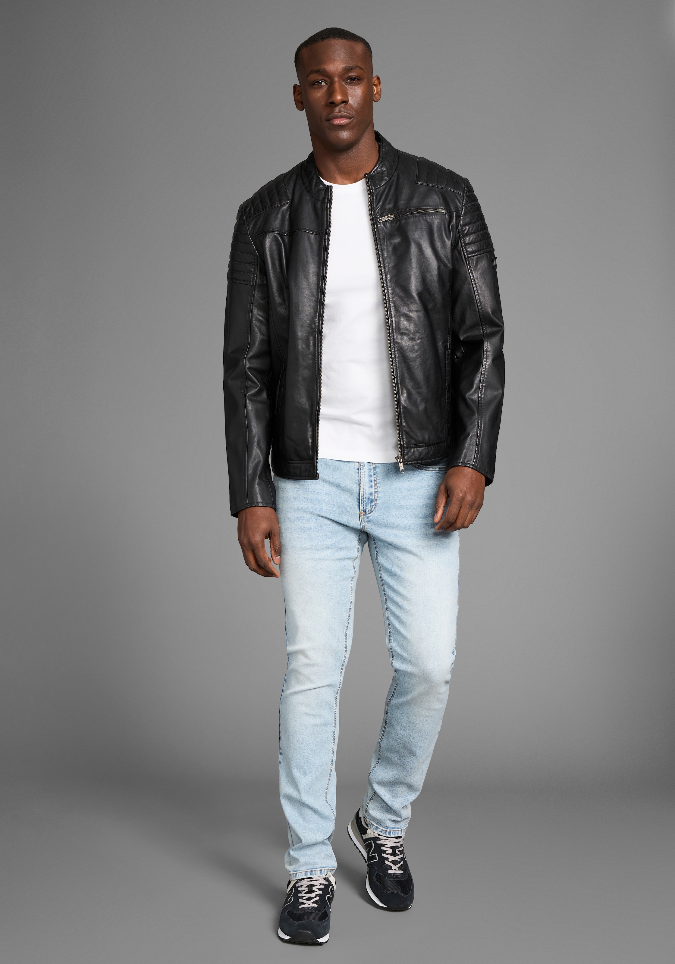 Bruno Banani Straight-Jeans »Hutch«, gerade Beinform, teilweise mit modischen Destroyed-Effekten
