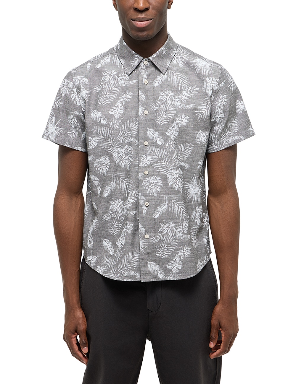 MUSTANG Kurzarmhemd »Herren Style Chris Chambray AOP«