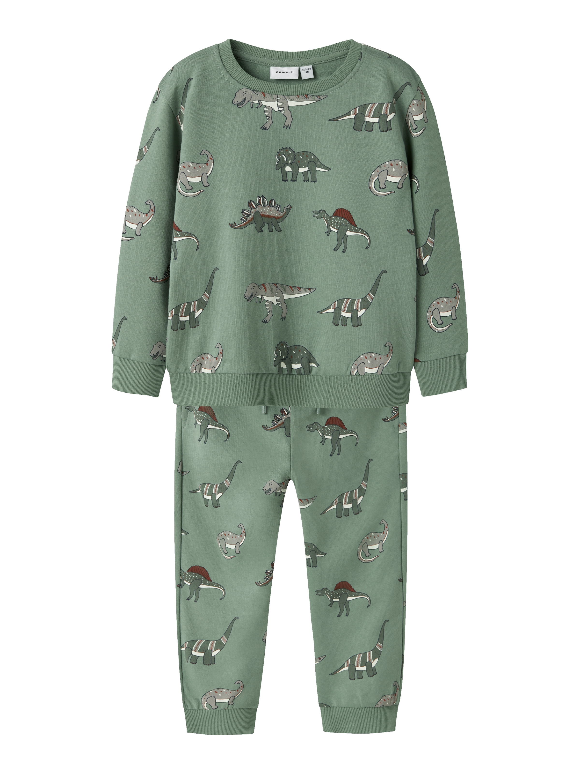 Name It Schlafhose »NMMNENEAN LS SWE BRU PB SET«, (Set, 2 tlg.)