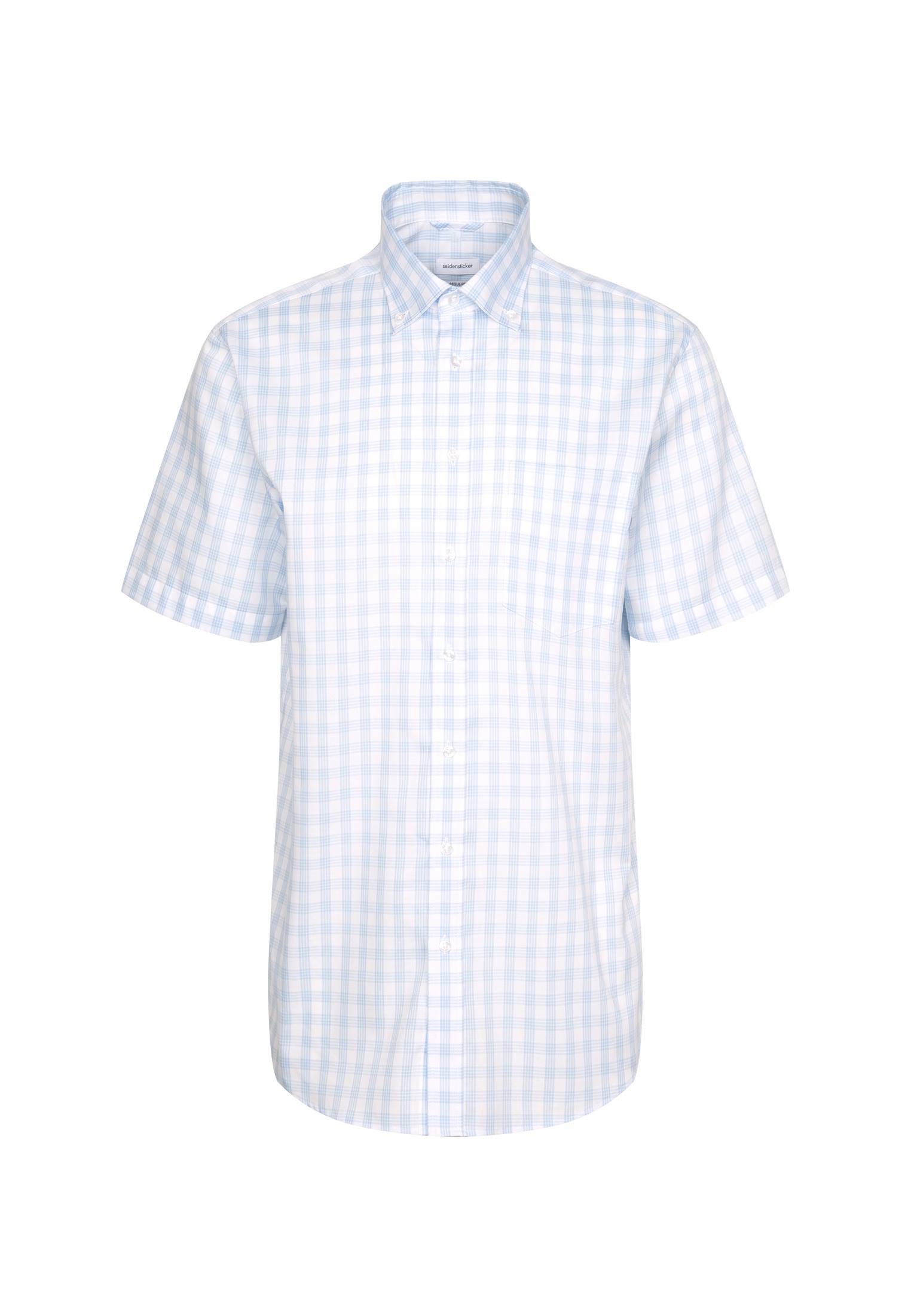 seidensticker Businesshemd »Regular«, Regular 1/2 Button-Down-Kragen Karo