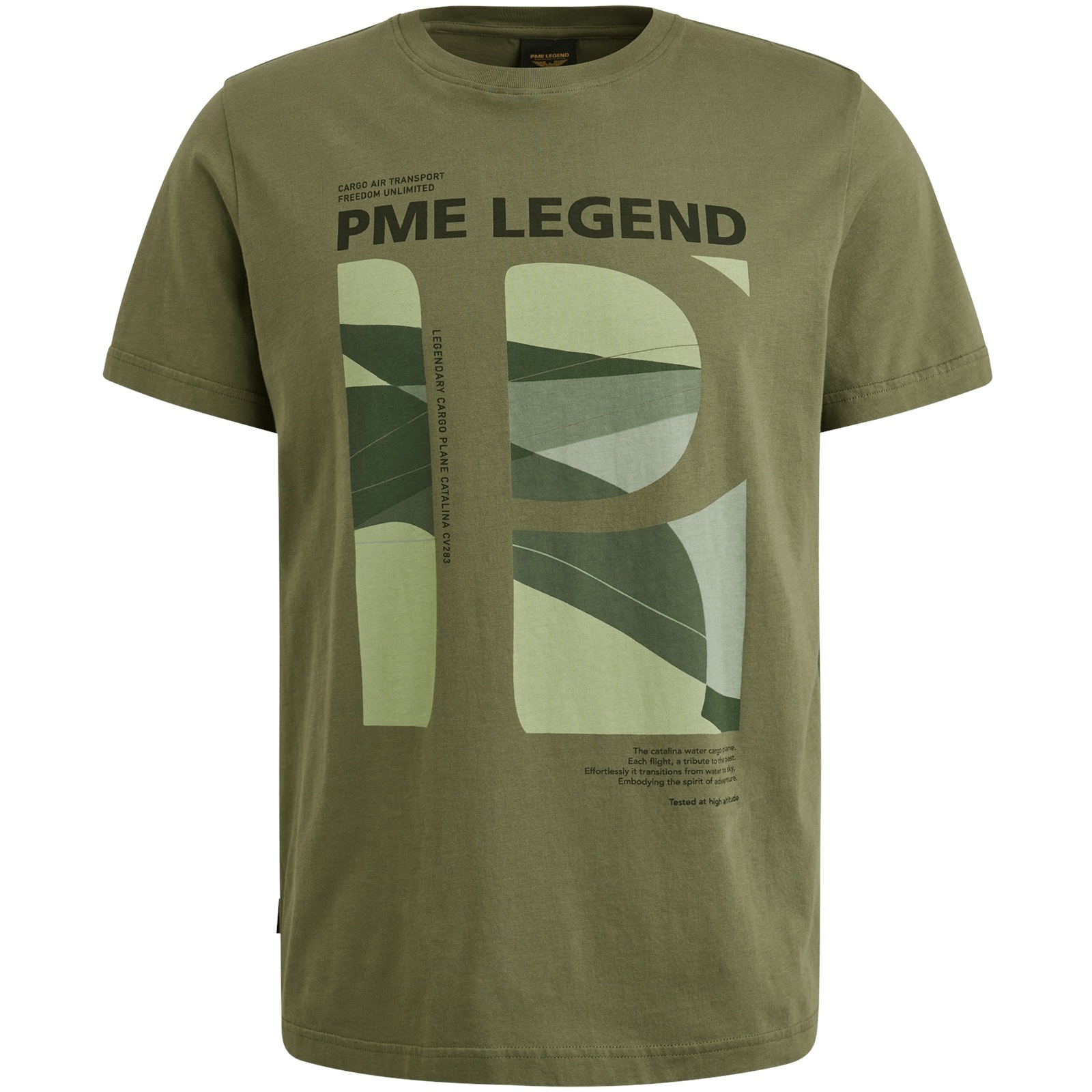 PME LEGEND T-Shirt »Short sleeve r-neck single jersey«, mit Logo Print