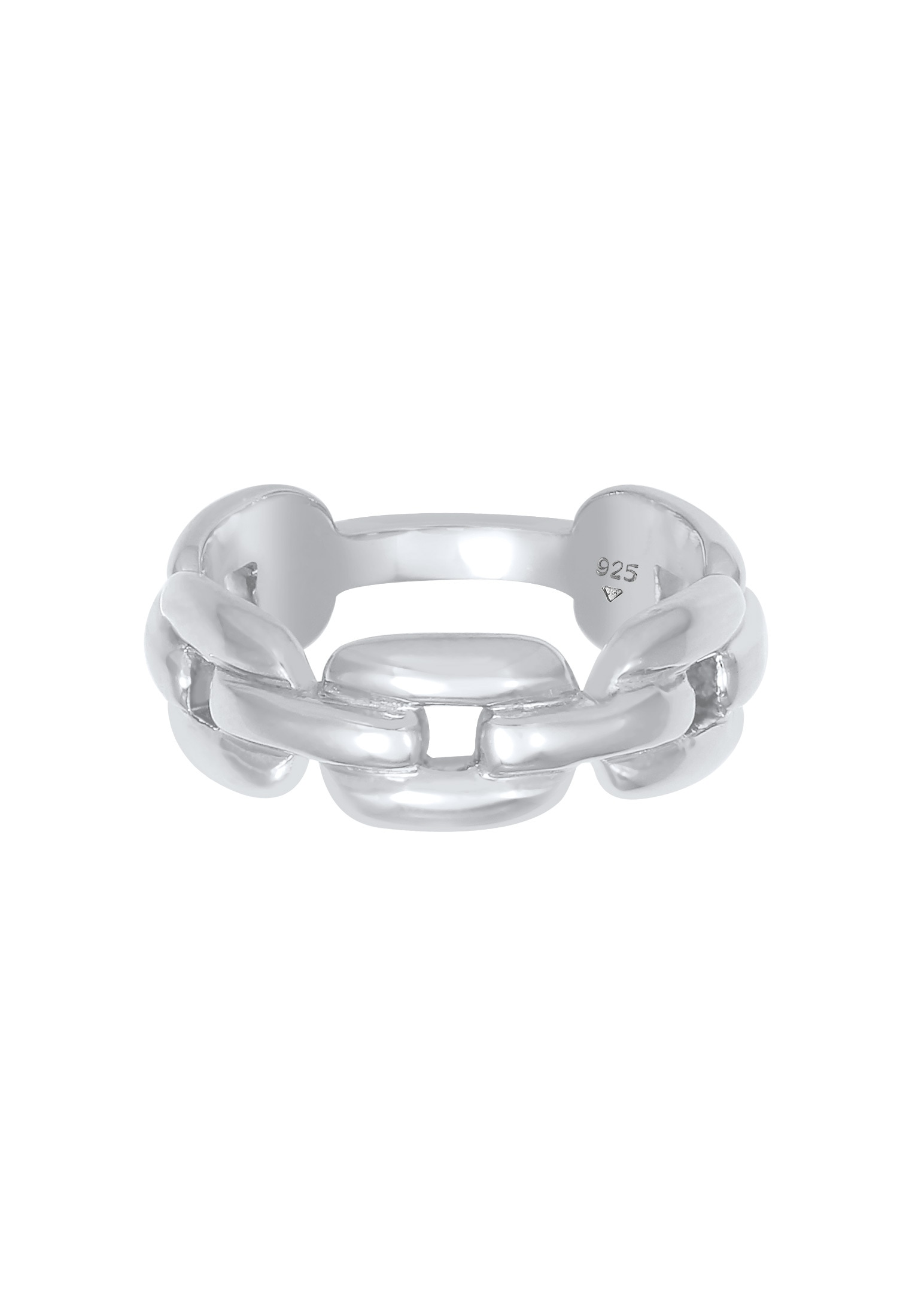Elli Fingerring »Ring Glieder Panzer Design 925 Silber«