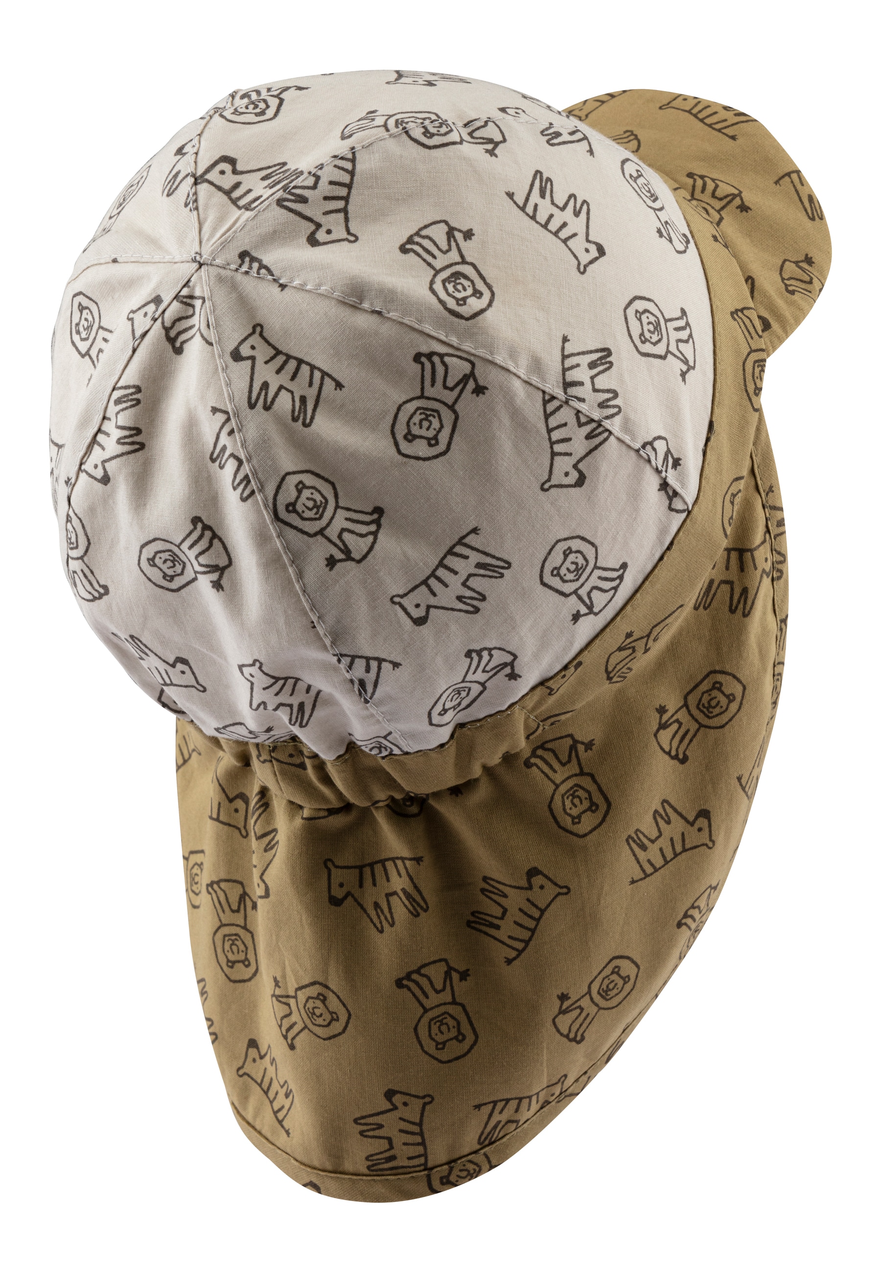 Sterntaler® Schirmmütze »Schirmmütze mit Nackenschutz Safaritiere«