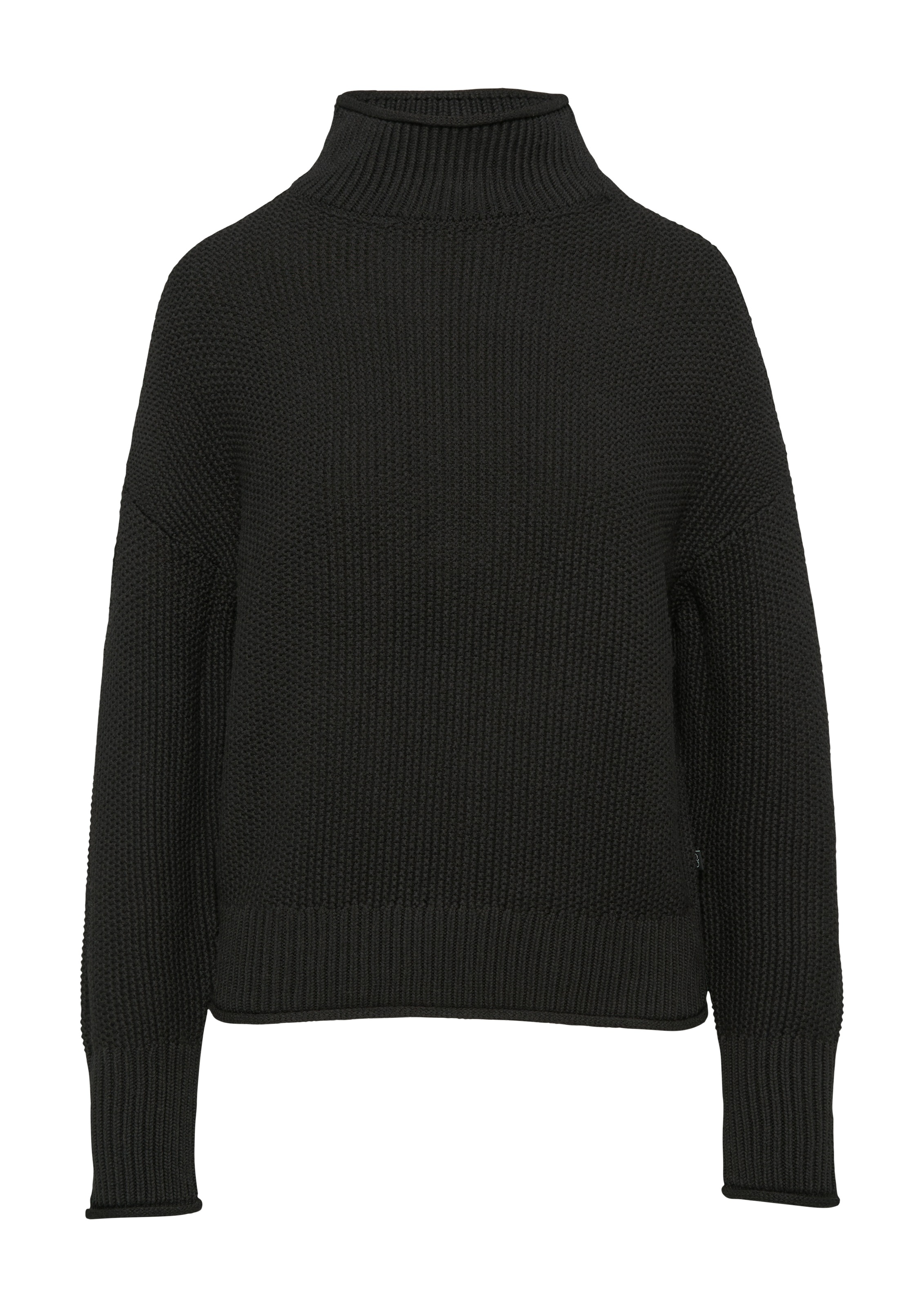 QS Strickpullover, mit geripptem Rollkragen