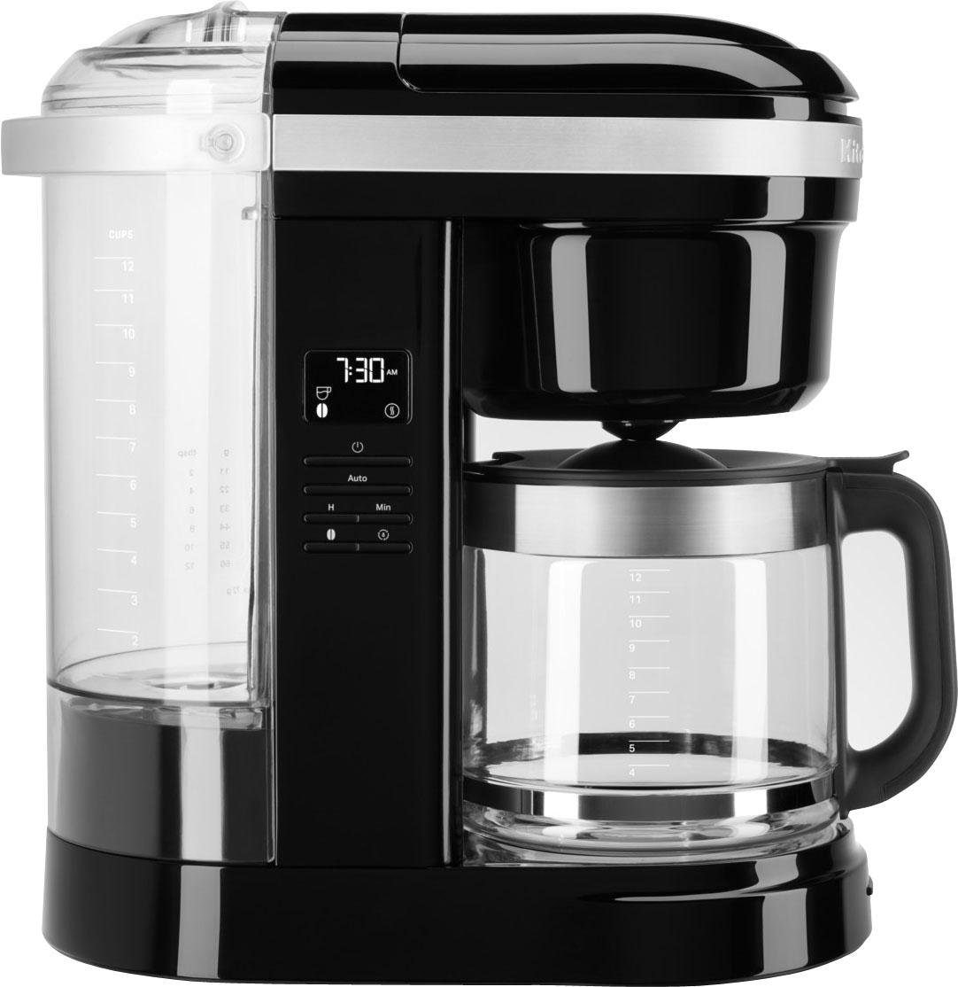 KitchenAid Filterkaffeemaschine »5KCM1208EOB ONYX BLACK«, 1,7 l Kaffeekanne, goldfarbener Permanentfilter, CLASSIC Drip-Kaffeemaschine mit spiralförmigem Wasserauslass