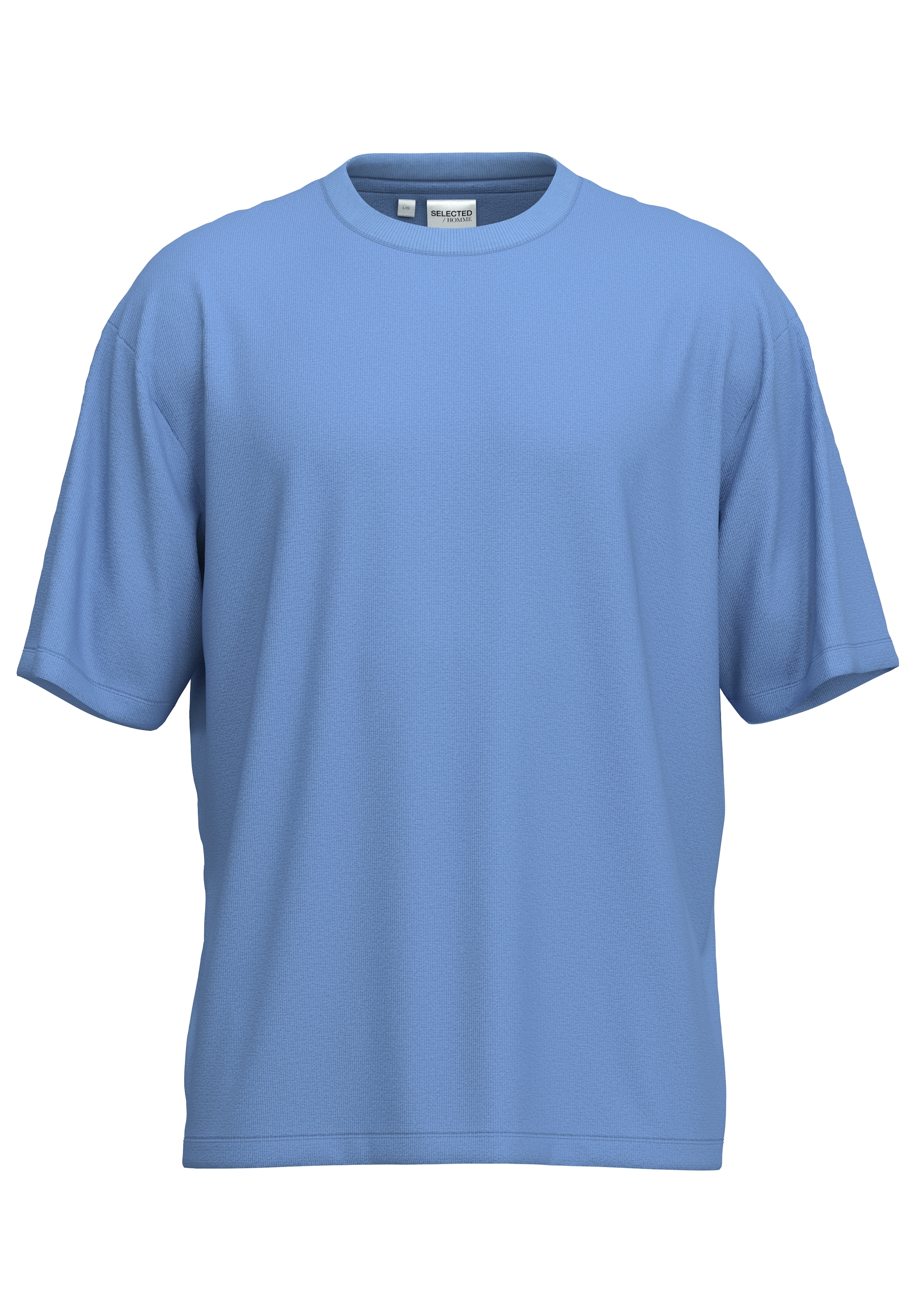 SELECTED HOMME Rundhalsshirt »SLHLOOSEOSCAR SS O-NECK TEE NOOS«
