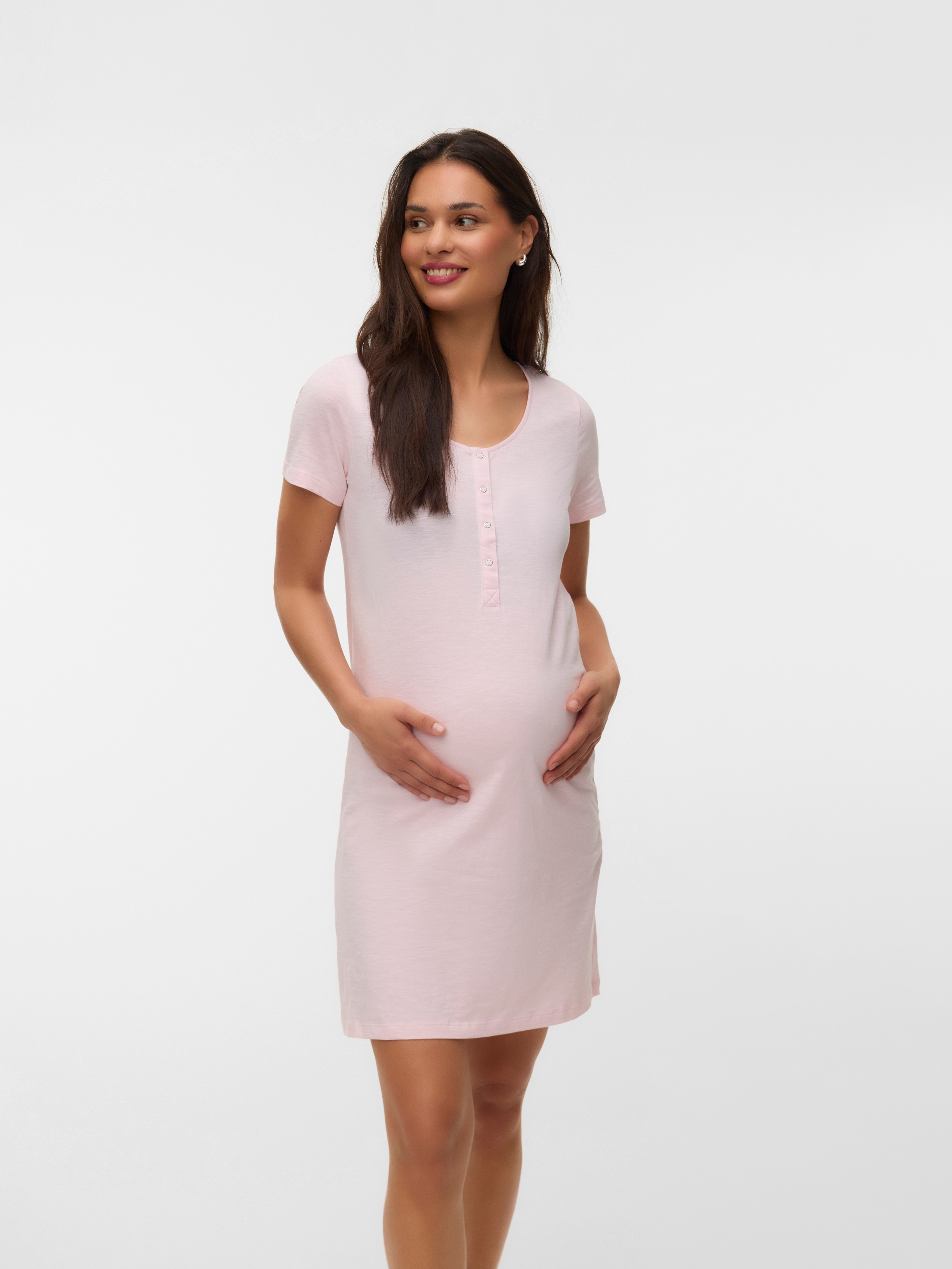 Mamalicious Umstandsnachthemd »MLMIRA JRS NIGHTGOWN 2F 2-P NOOS« Packung, 2 tlg.