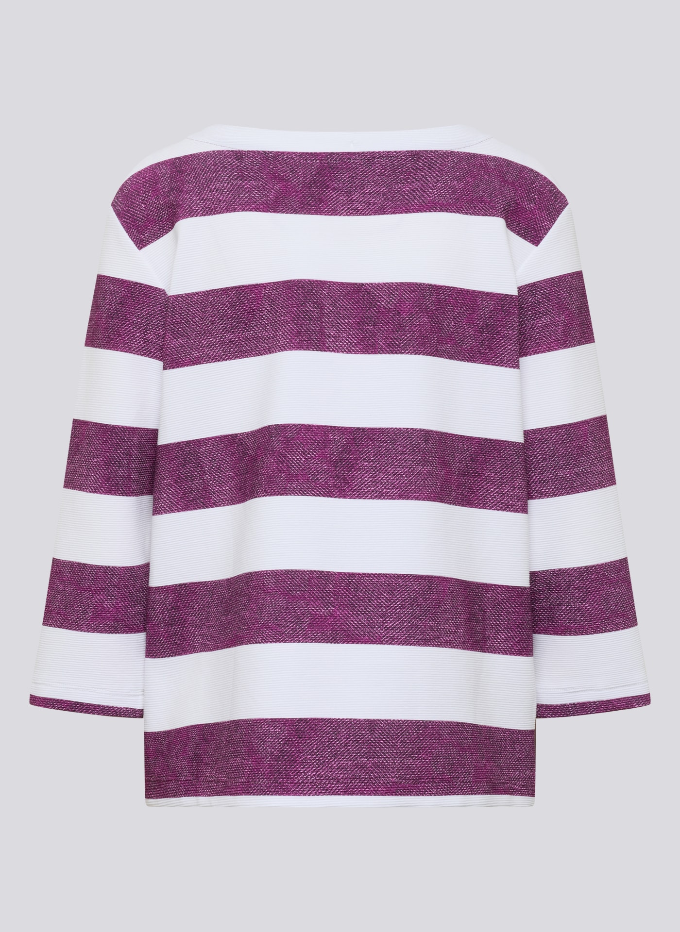 Rabe 3/4-Arm-Shirt im Streifen-Design und mit Print