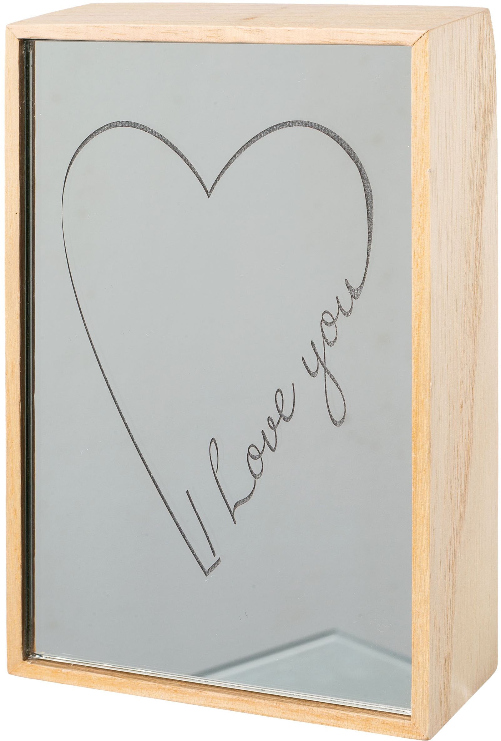 Creativ home LED-Dekofigur »Dekoobjekt mit Schriftzug I LOVE YOU« mit LED-Beleuchtung