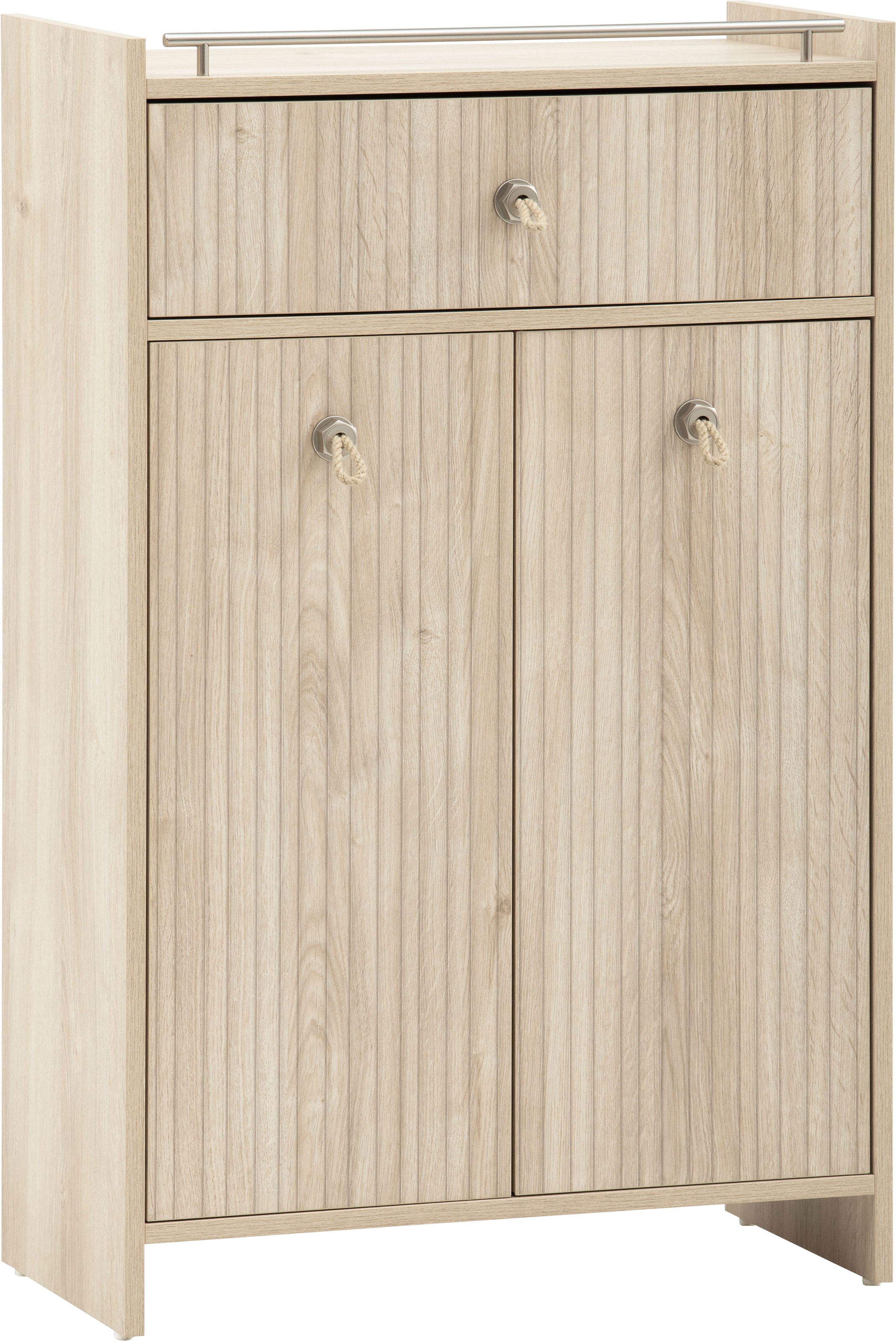Schildmeyer Midischrank »SONDERBY, 2 Türen & Schublade, Höhe 104,2 cm, MADE IN GERMANY« 1 Stk. tlg. Seilgriffe im maritimen Look, MADE IN GERMANY