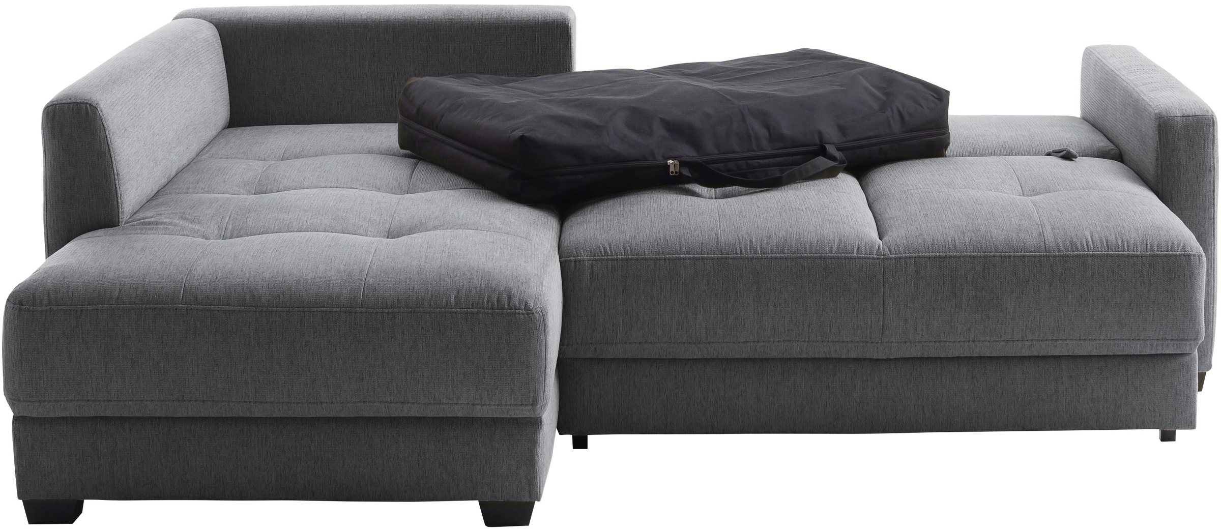 Mr. Couch Ecksofa »Pierre, L-Form mit BoxSpring« Mit Boxpring-Taschenfederkern