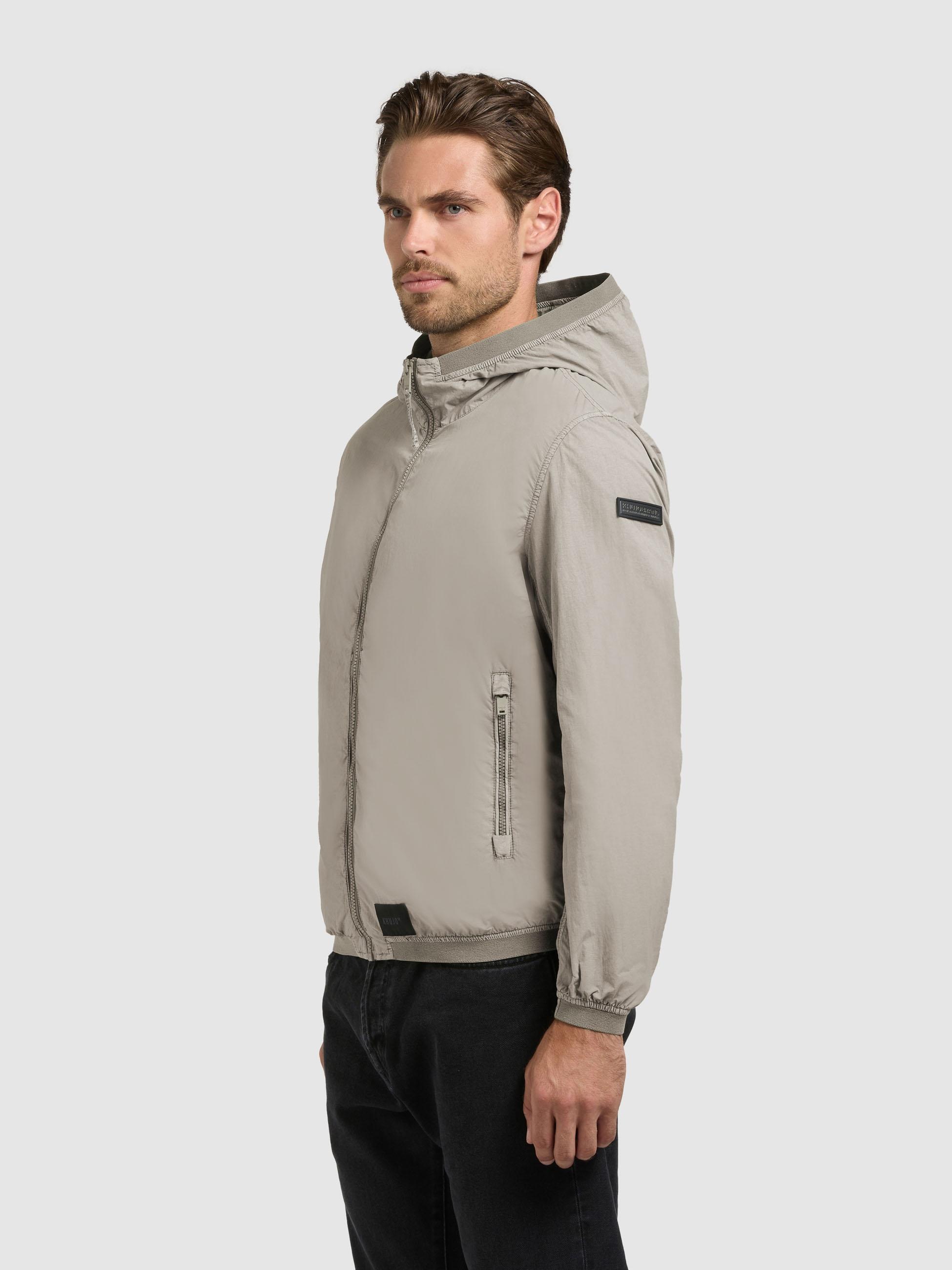 khujo Funktionsjacke »Übergangsjacke Derf« mit Kapuze leichte Übergangsjacke mit Kapuze