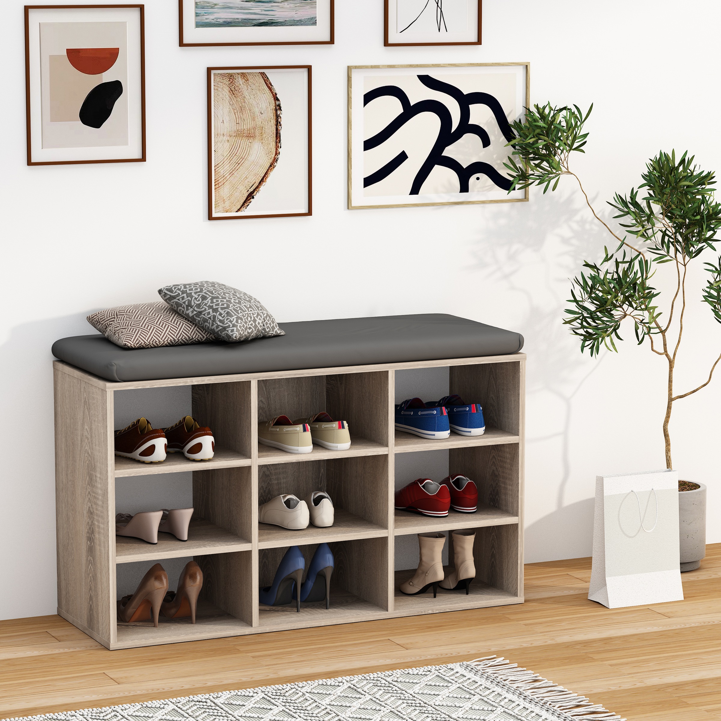 VCM Schuhregal »Holz Regal Schuhschrank Schuhregal Hinsol XS«