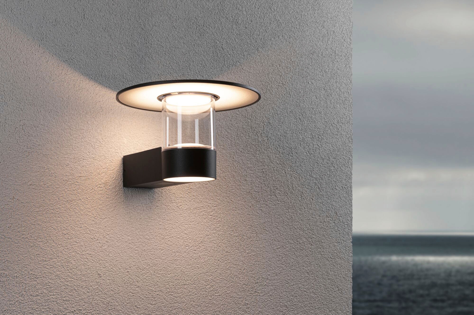 Paulmann LED Außen-Wandleuchte »Sienna 230V mit PIR-Sensor anthrazit IP44«, 1 flammig, seewasserresistent