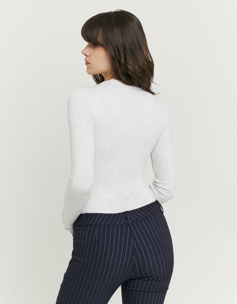 Tally Weijl Langarmbody »SBOCOCOSYM« Baumwollmischung, figurbetont