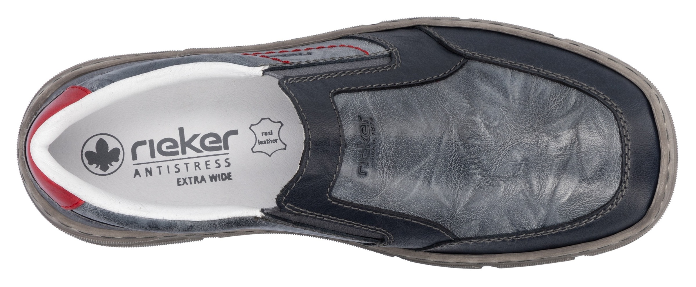 Rieker Slipper, Slip on Sneaker, Halbschuh, Freizeitschuh mit Schaftrandpolsterung