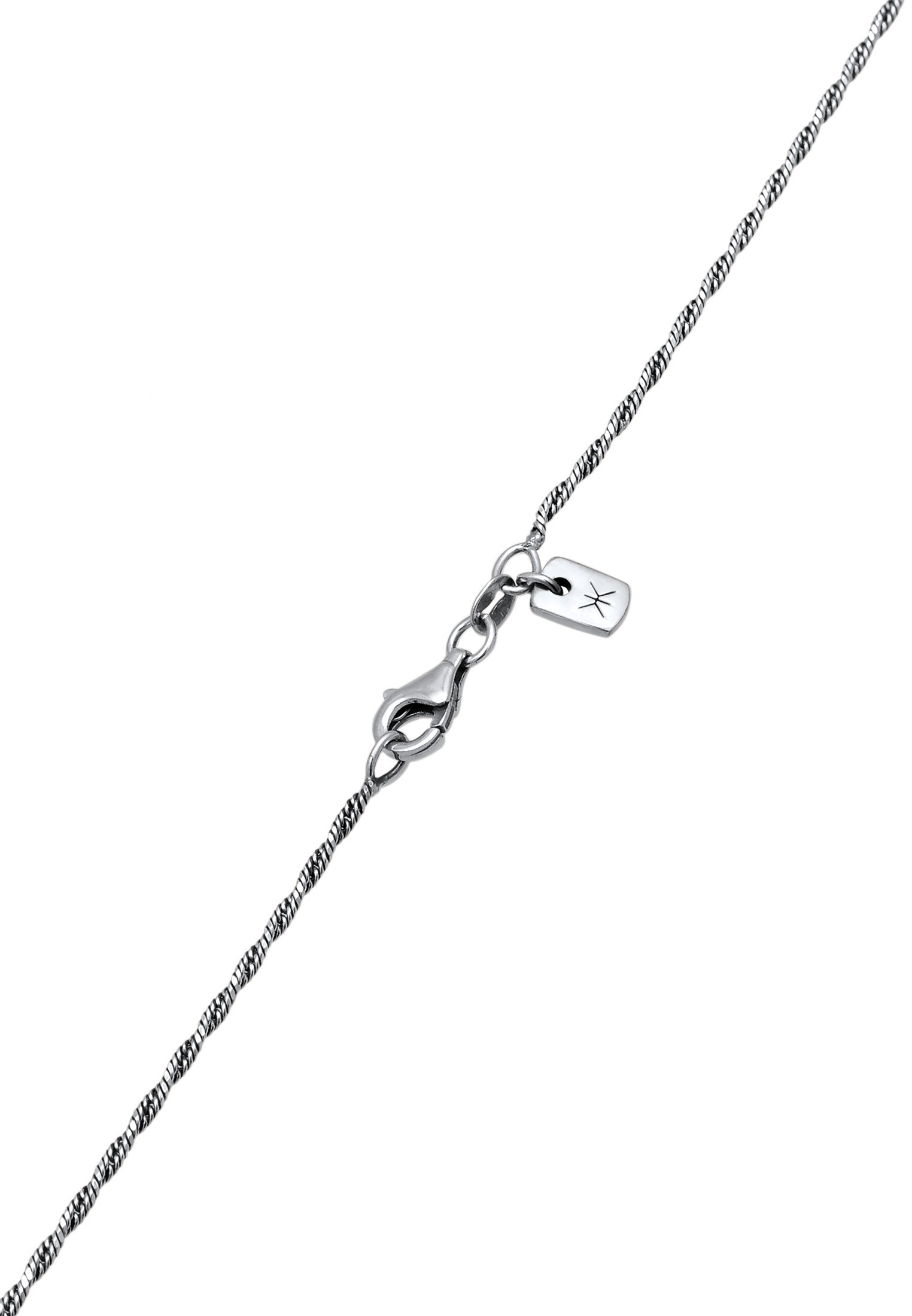 Kuzzoi Kette mit Anhänger »Halskette Herren Münze Antik Kreuz 925 Silber«