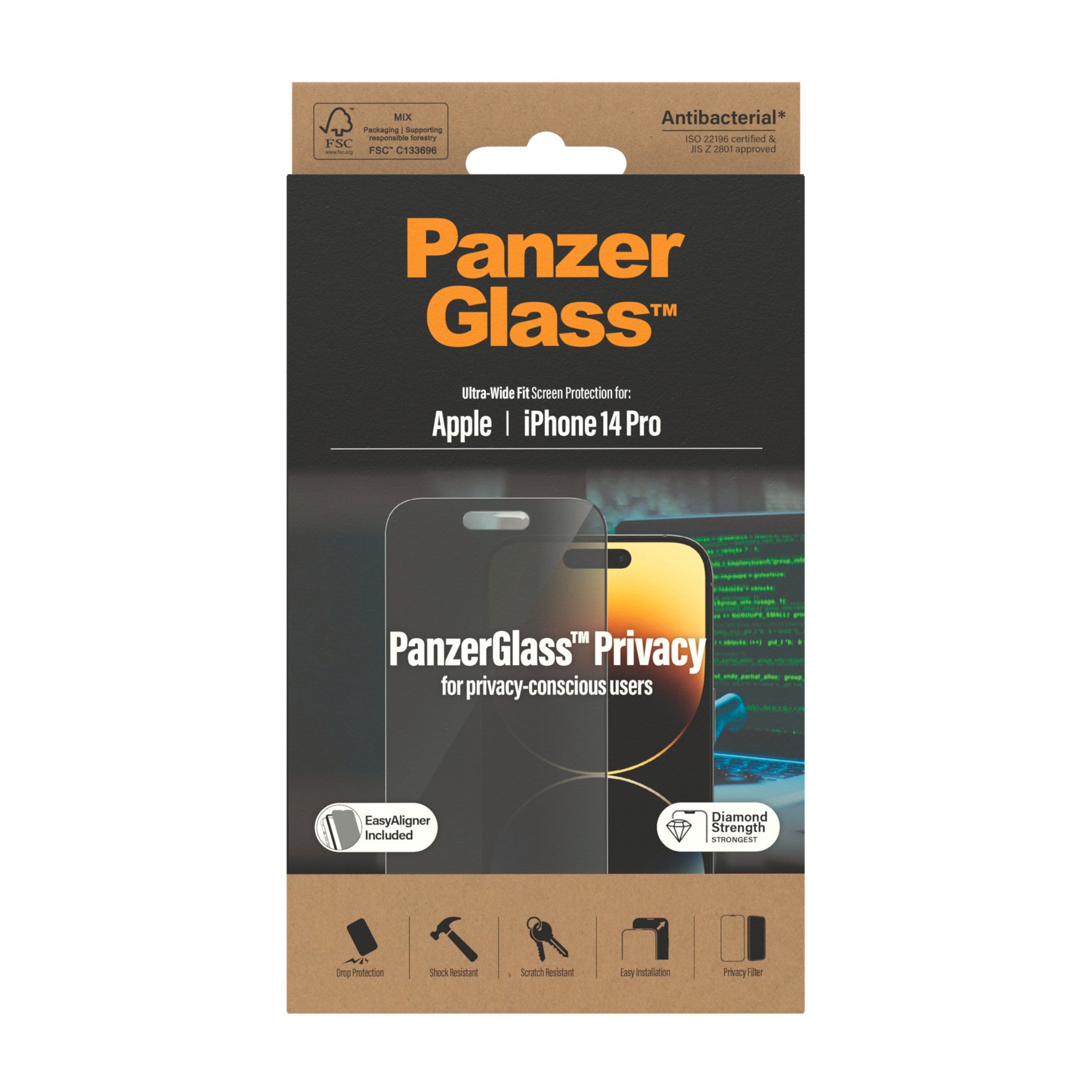 PanzerGlass Displayschutzglas »Display-Schutzglas« für Apple iPhone 14 Pro passend für Apple iPhone 14 Pro