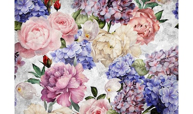 Consalnet Vliestapete »Bunte Vintage Blumen«, floral kaufen