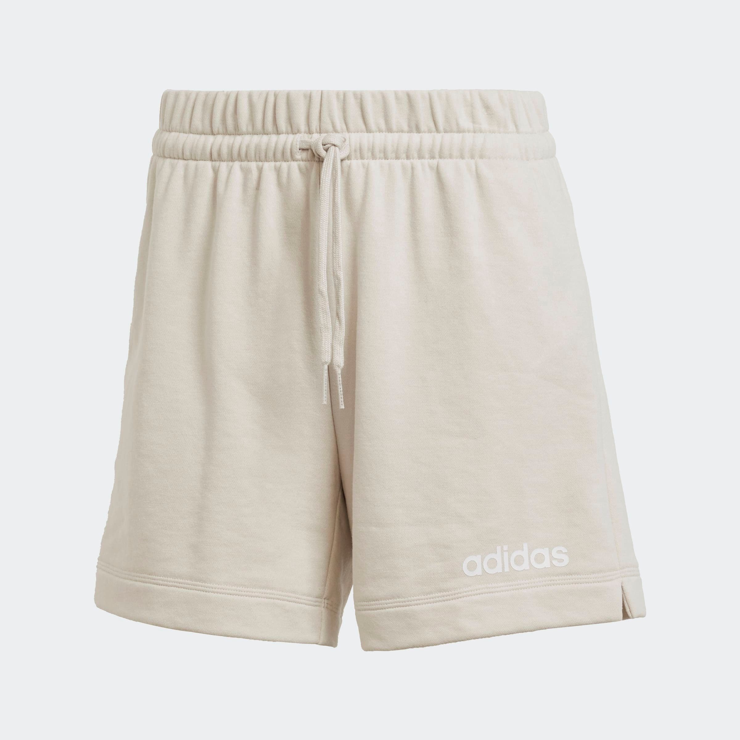 adidas Sportswear Shorts »W LIN FT SHO«, (1 tlg.), Mitelhoher Bund mit Kordelzug, aus weichem French Terry
