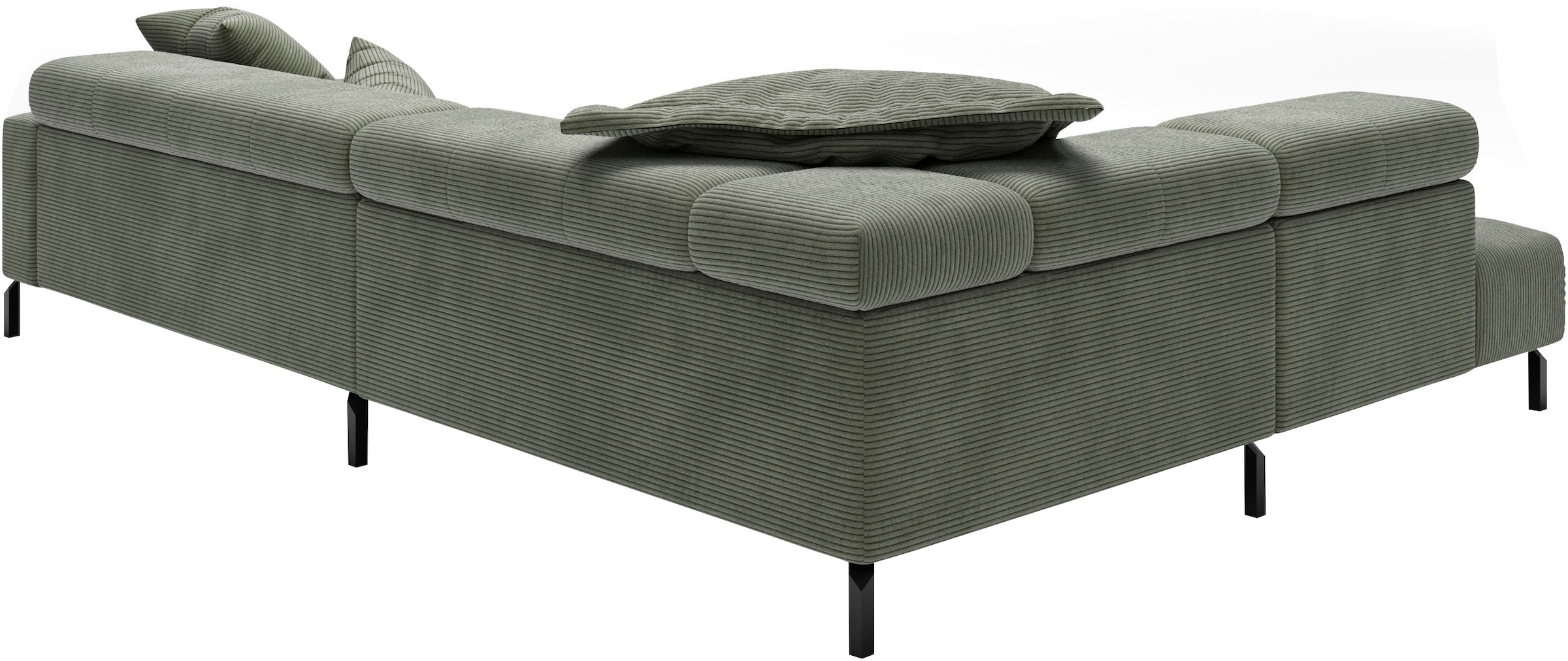 Home affaire Ecksofa »Claya, L-Form,  incl. Kopfteilverstellung, Breite 311 cm« ohne elektrischen Sitzvorzug