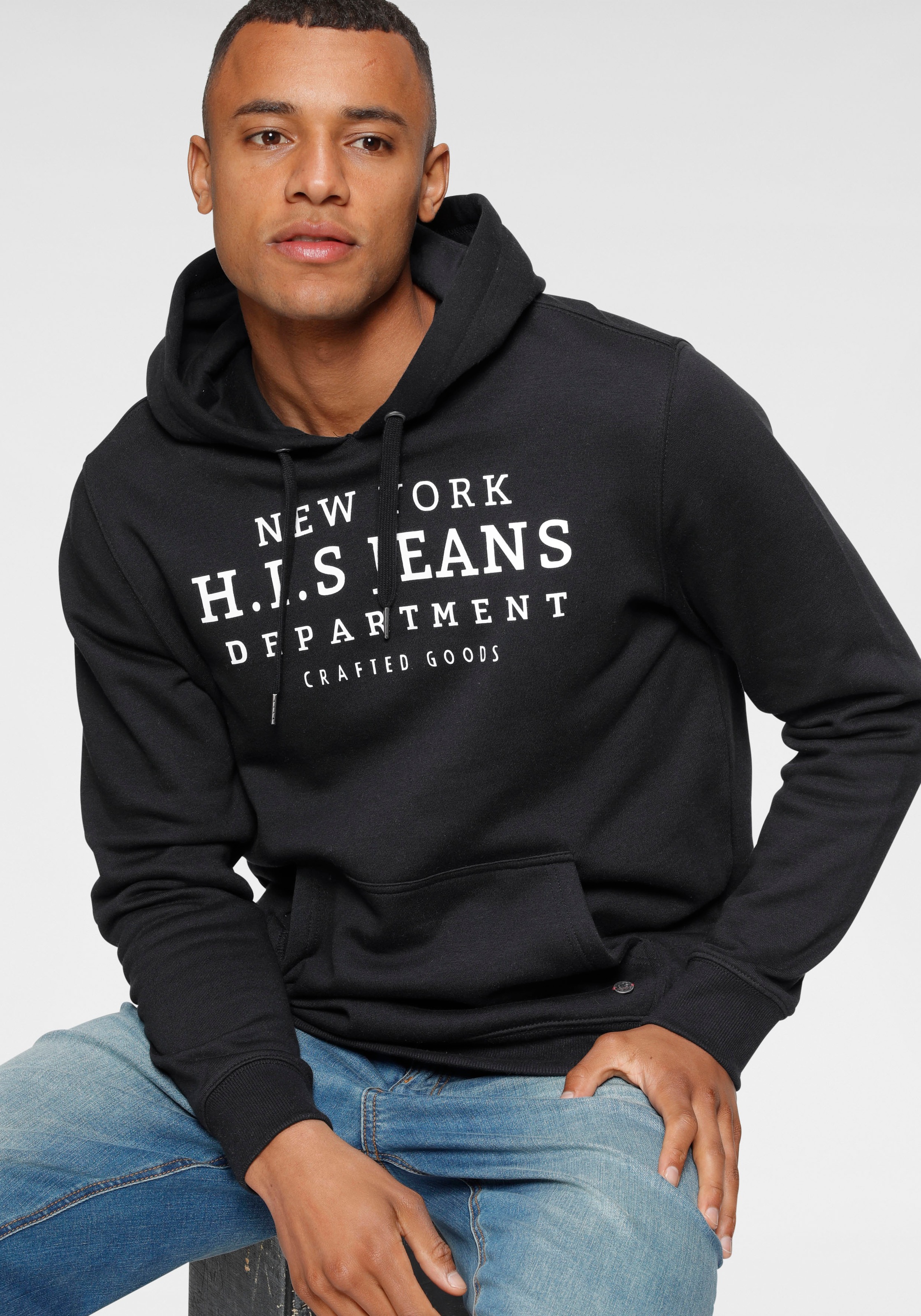 H.I.S Kapuzensweatshirt, mit Zahlenprint an der Kapuze
