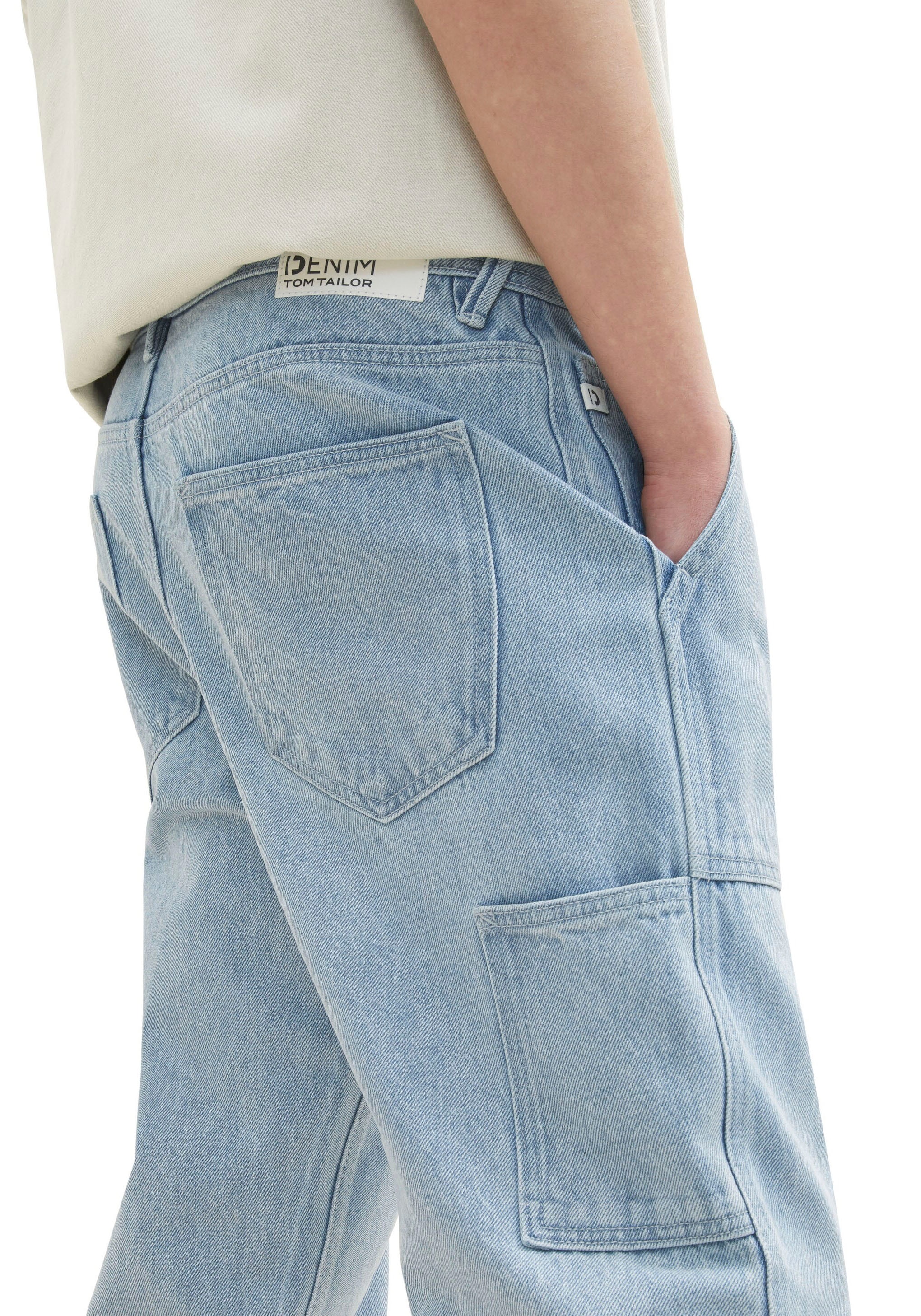 TOM TAILOR Denim Loose-fit-Jeans, mit großen aufgesetzten Taschen online  kaufen bei OTTO