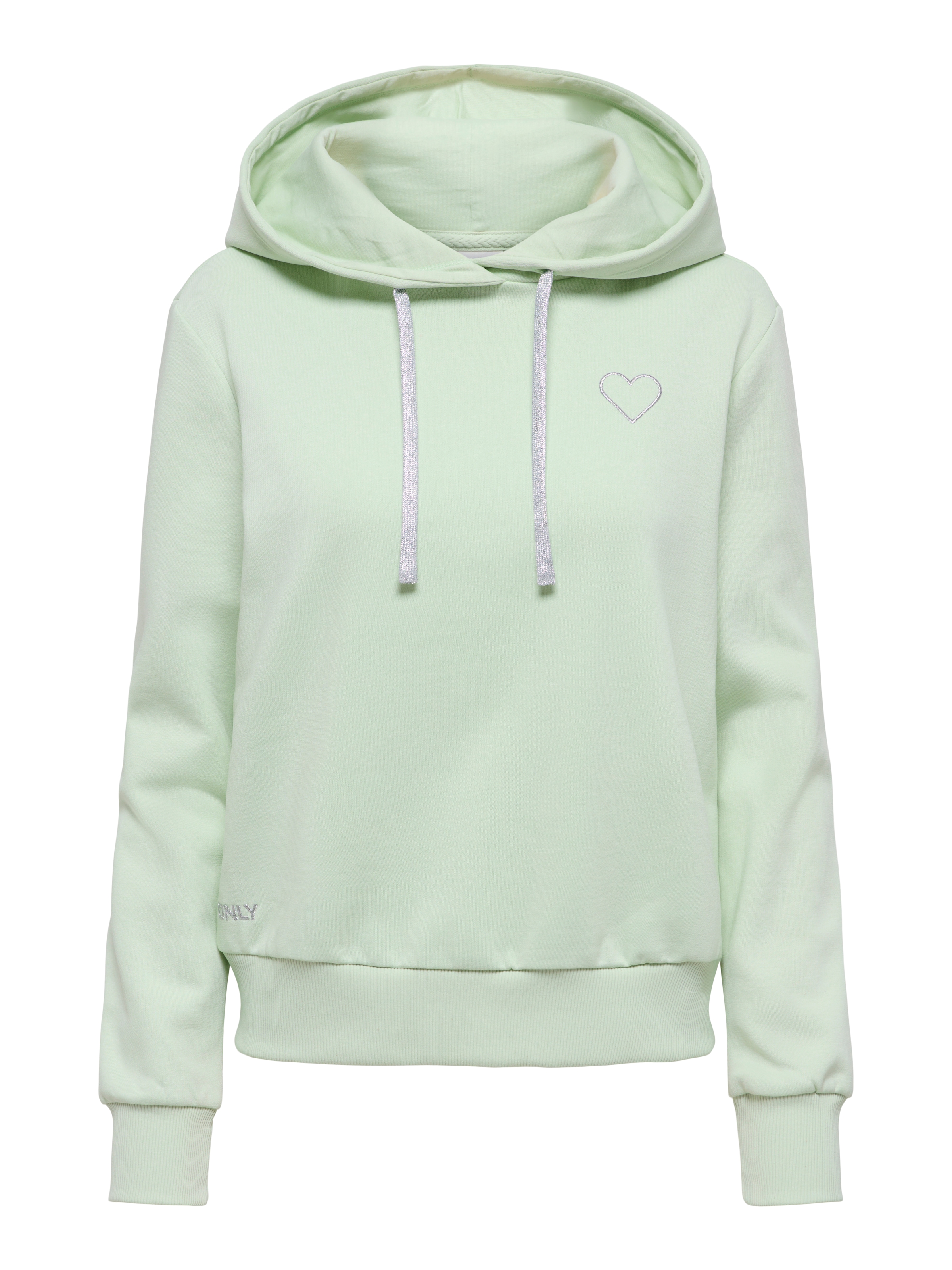 ONLY Kapuzensweatshirt »ONLNOLI L/S HEART HOOD SWT NOOS«, Baumwollmischung, regular fit
