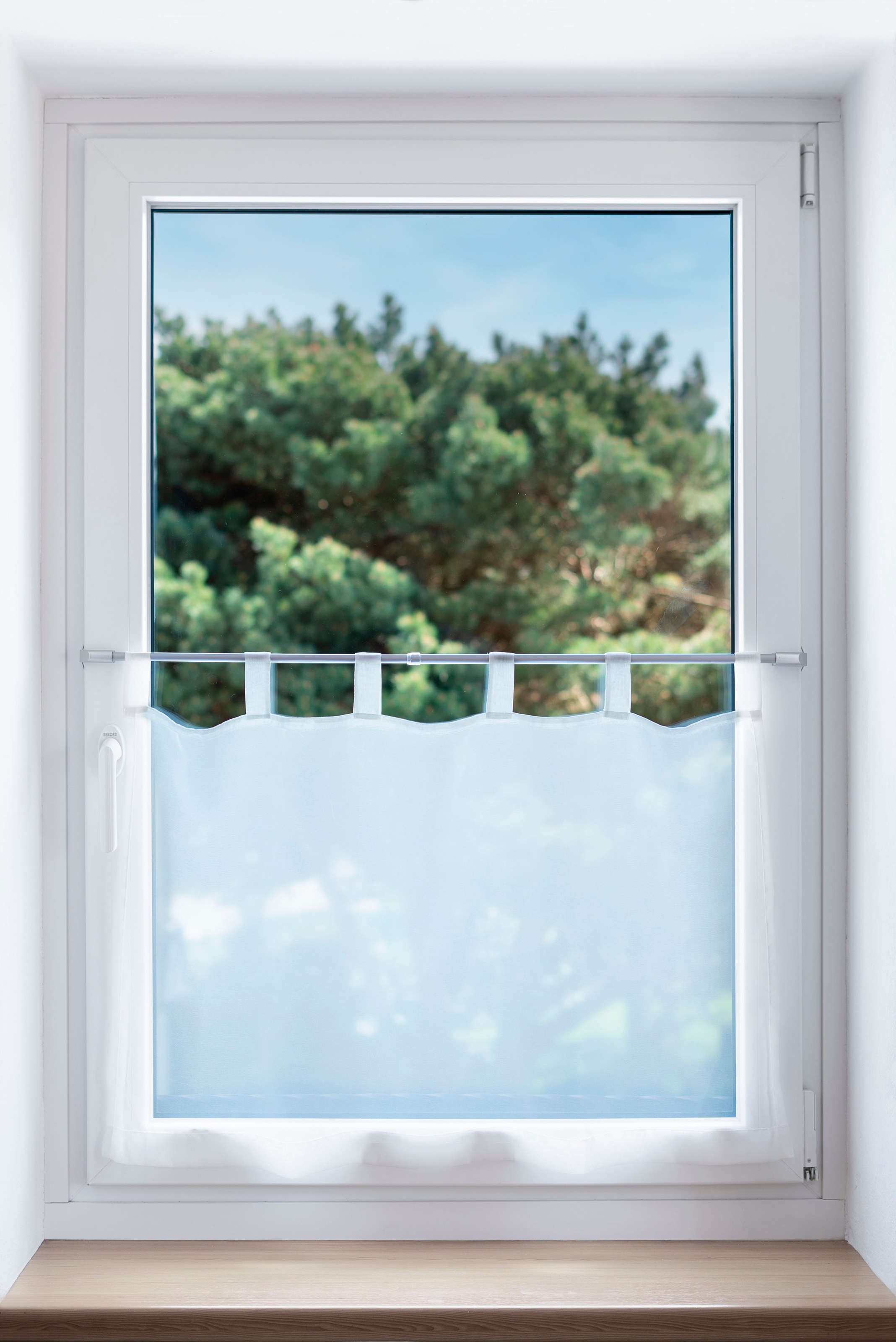 GARESA Scheibenstange »ø 12 mm"« Ø 12 mm ausziehbar Montage am Fensterrahmen, ausziehbar, Klemmfunktion, ohne Bohren