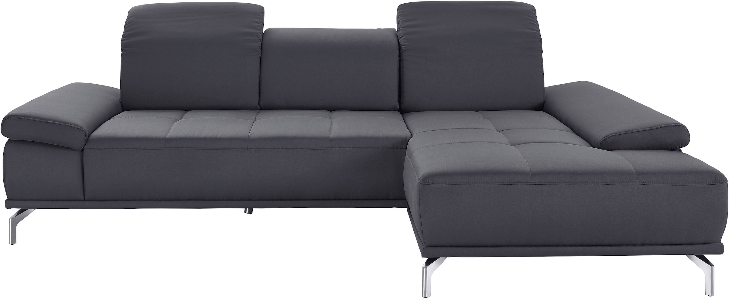 PLACES OF STYLE Ecksofa »Caluna« Inkl.Sitztiefenverstellung, wahlweise mit Kopf- und Armteilverstellung