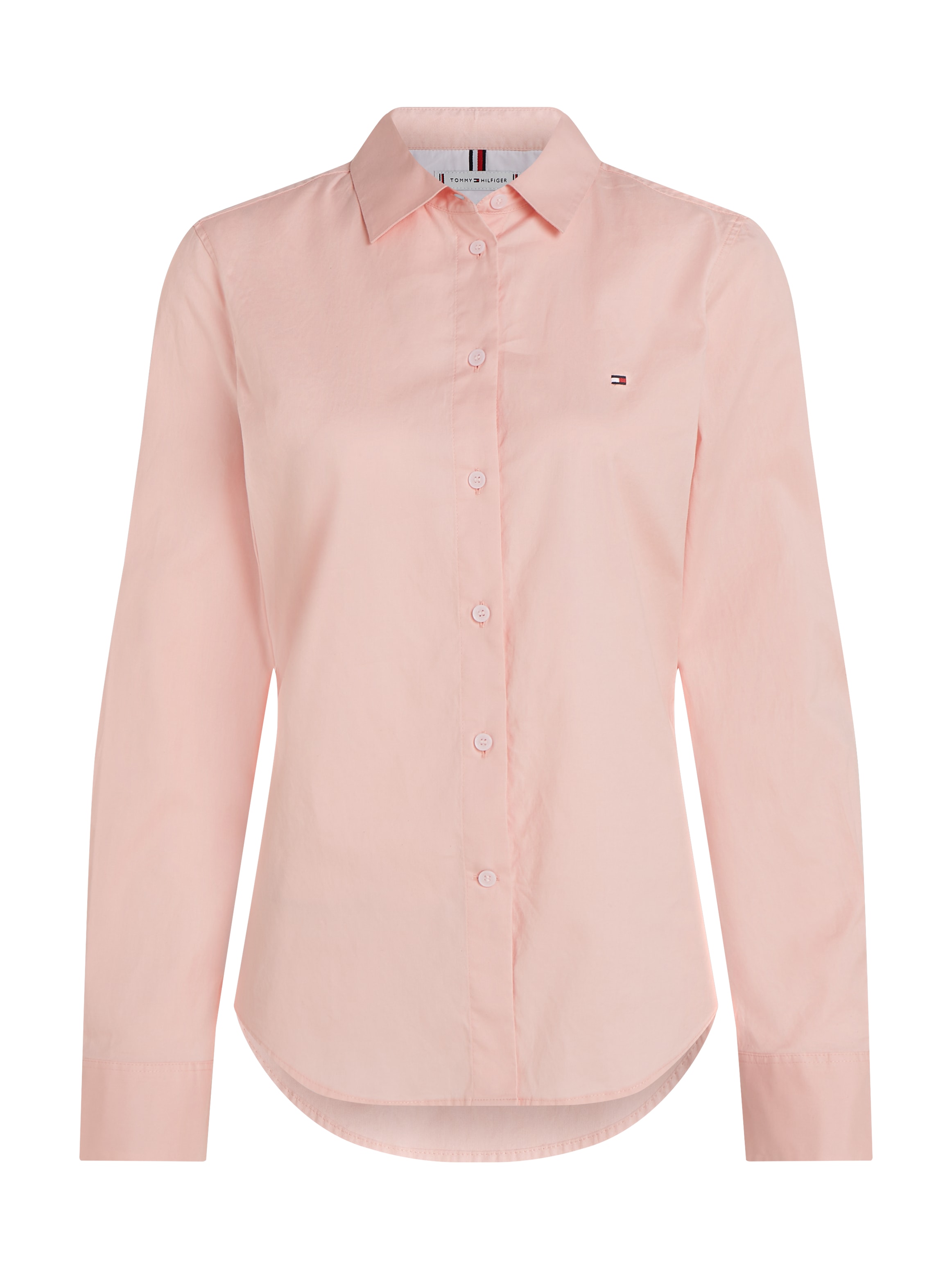 Tommy Hilfiger Hemdbluse »STRETCH OXFORD REGULAR SHIRT«, mit Logostickerei