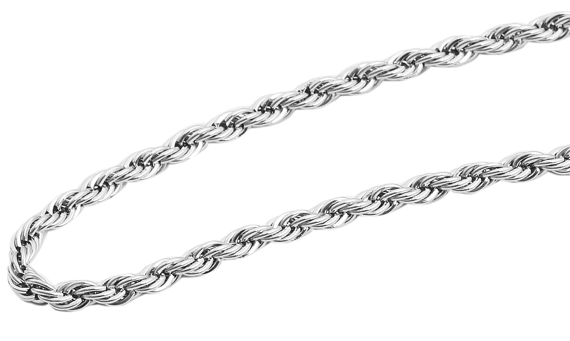 Adelia´s Gliederkette »Damen Halskette ¿ Kordelkette aus Edelstahl 70 cm«