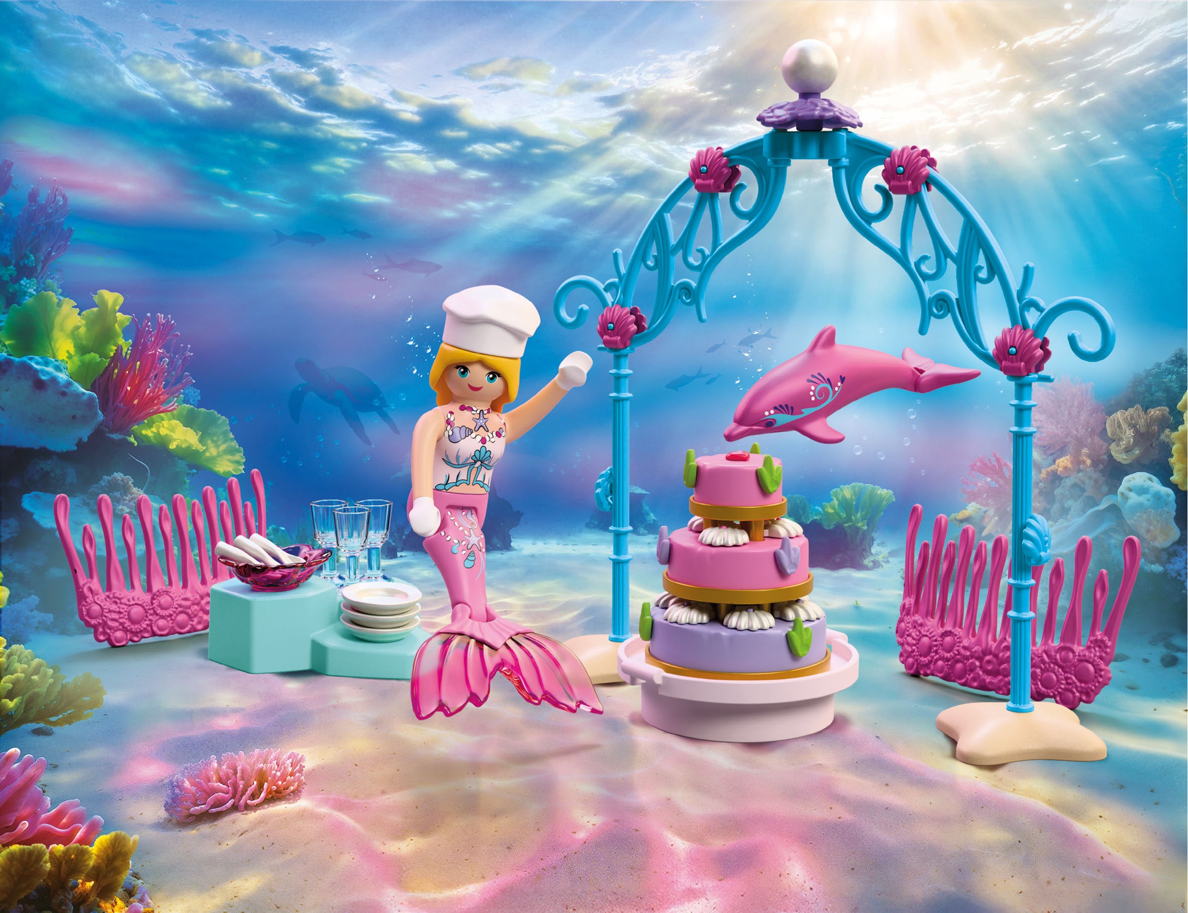 Playmobil® Konstruktions-Spielset »Unterwasserhochzeits-Buffet (72108), Fantasy & Magic«