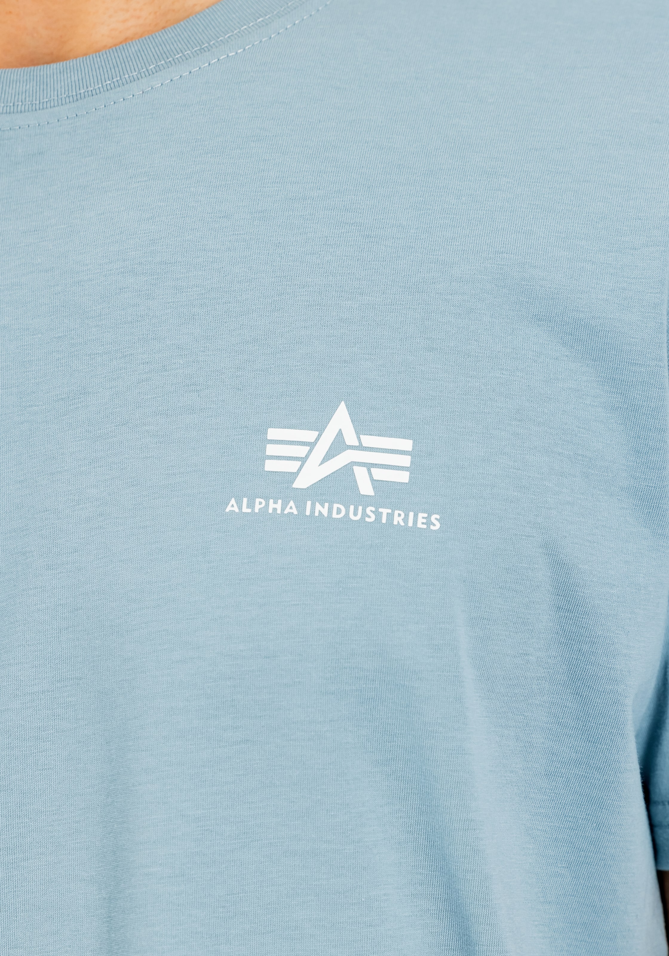 Alpha Industries Rundhalsshirt »BASIC T SMALL LOGO« Baumwolle, regular fit